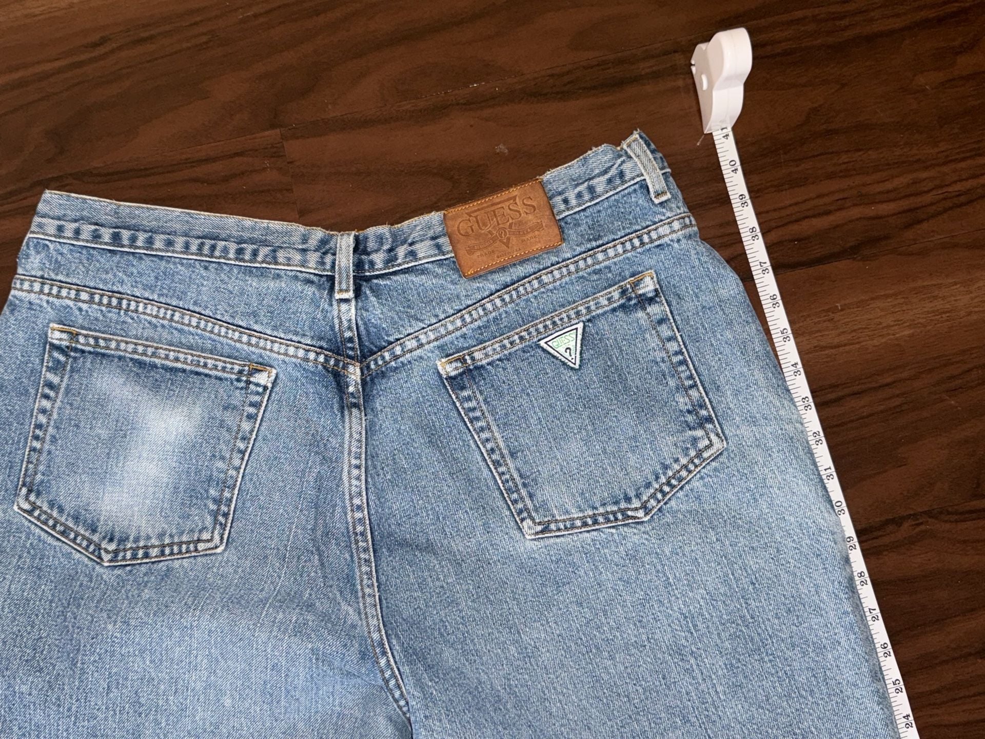 Guess Jeans Vintage Tapered Jeans 40x34 Blue Made in USA 7