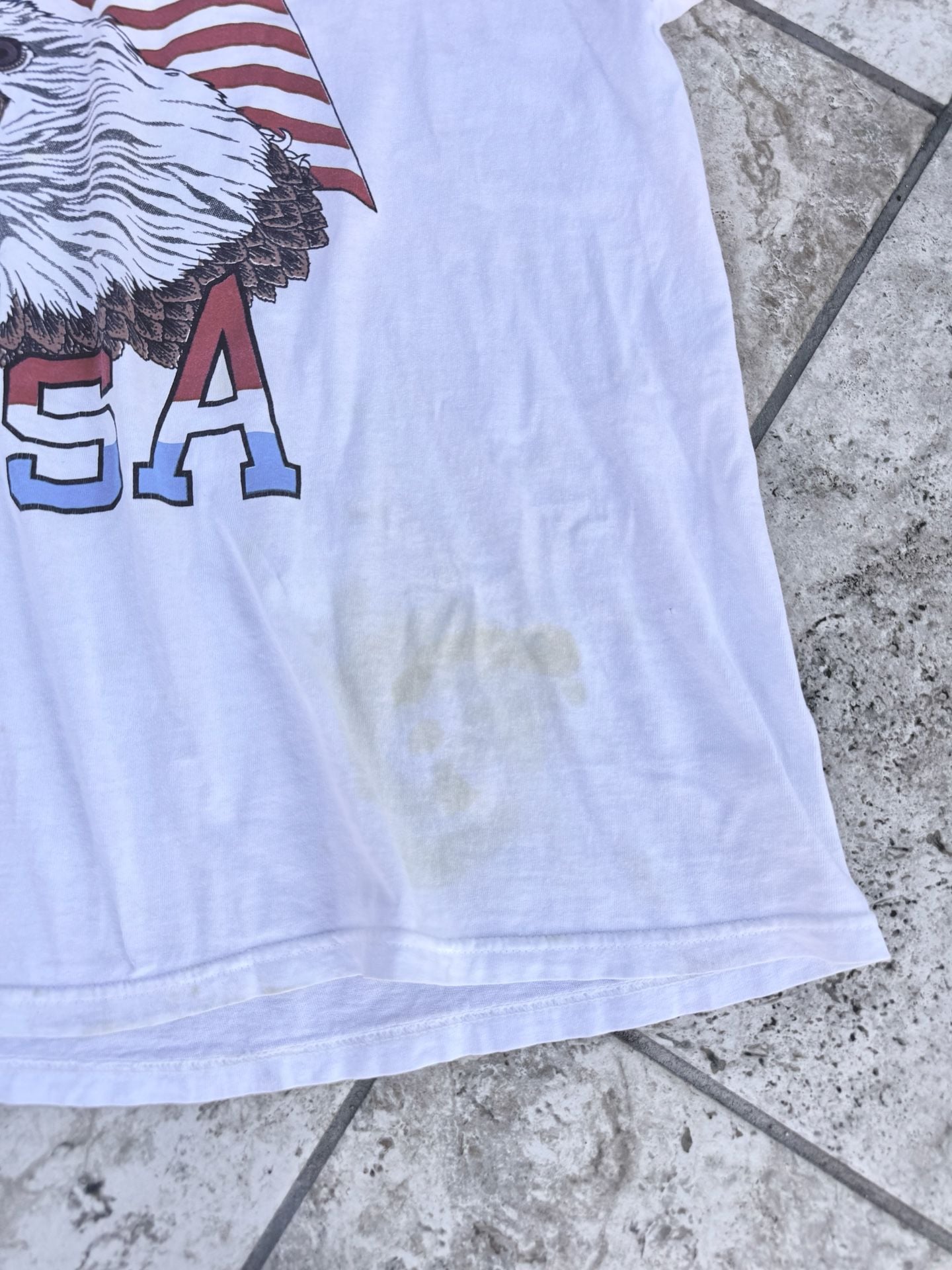 Gildan USA Eagle T-Shirt Size XL White Graphic 4