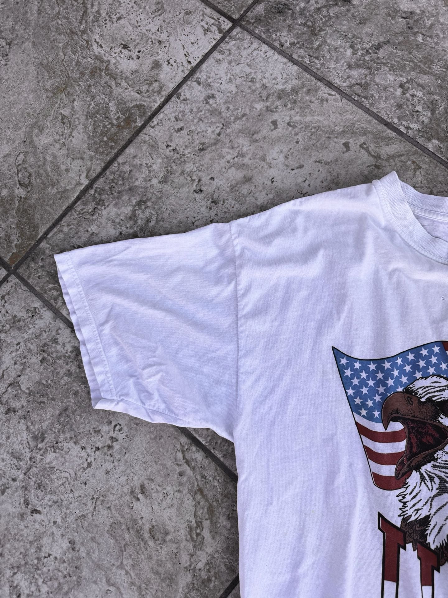 Gildan USA Eagle T-Shirt Size XL White Graphic 6