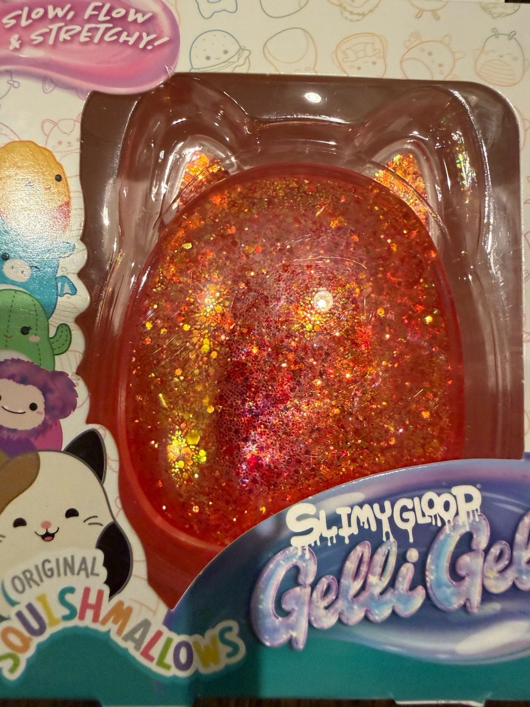 Squishmallows SlimyGloop Gelli Gels Pink Squeeze Toy 2