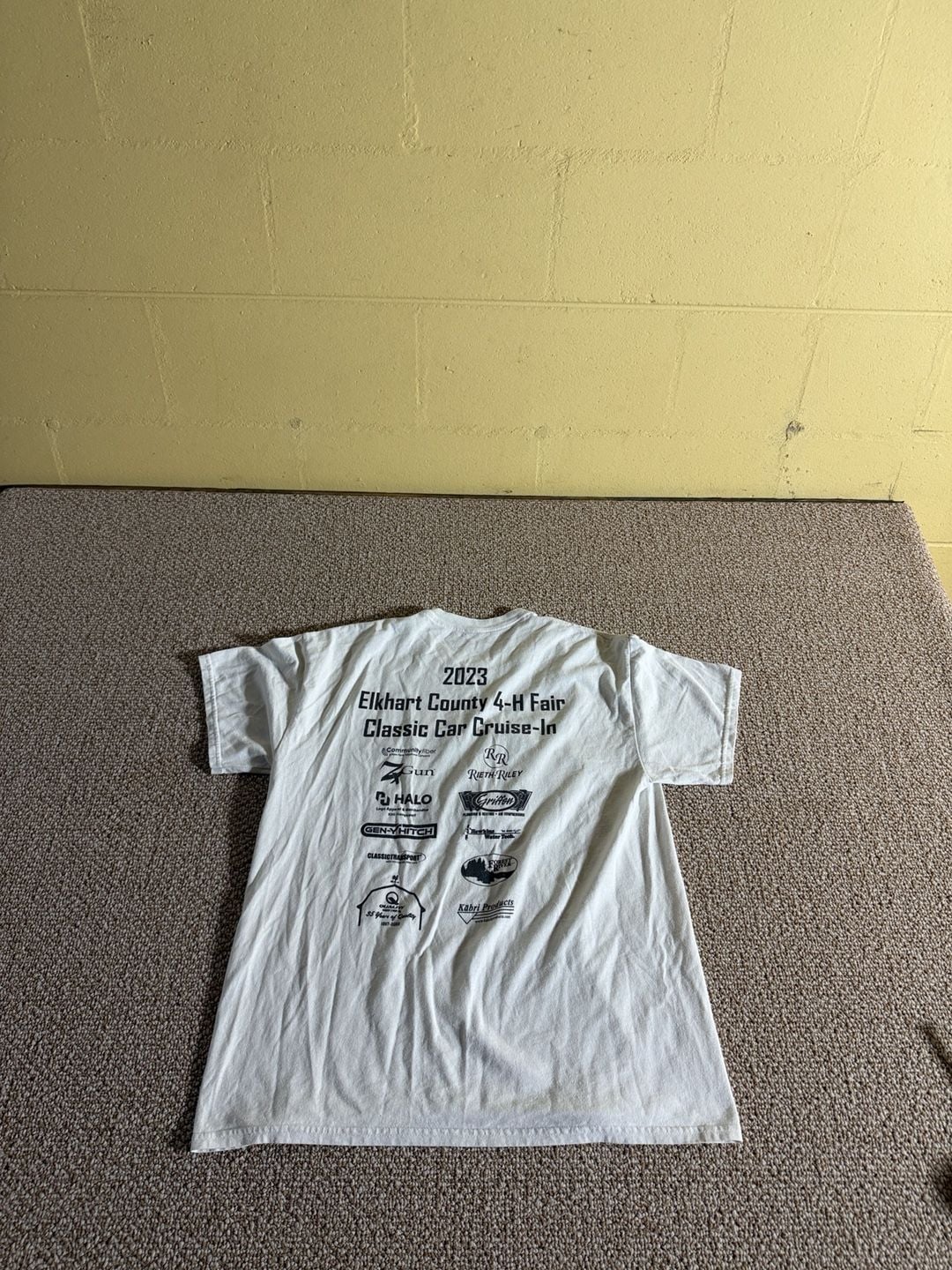 Elkhart County Fair 8th Annual Classic Car Cruise-In T-Shirt White 2023 6