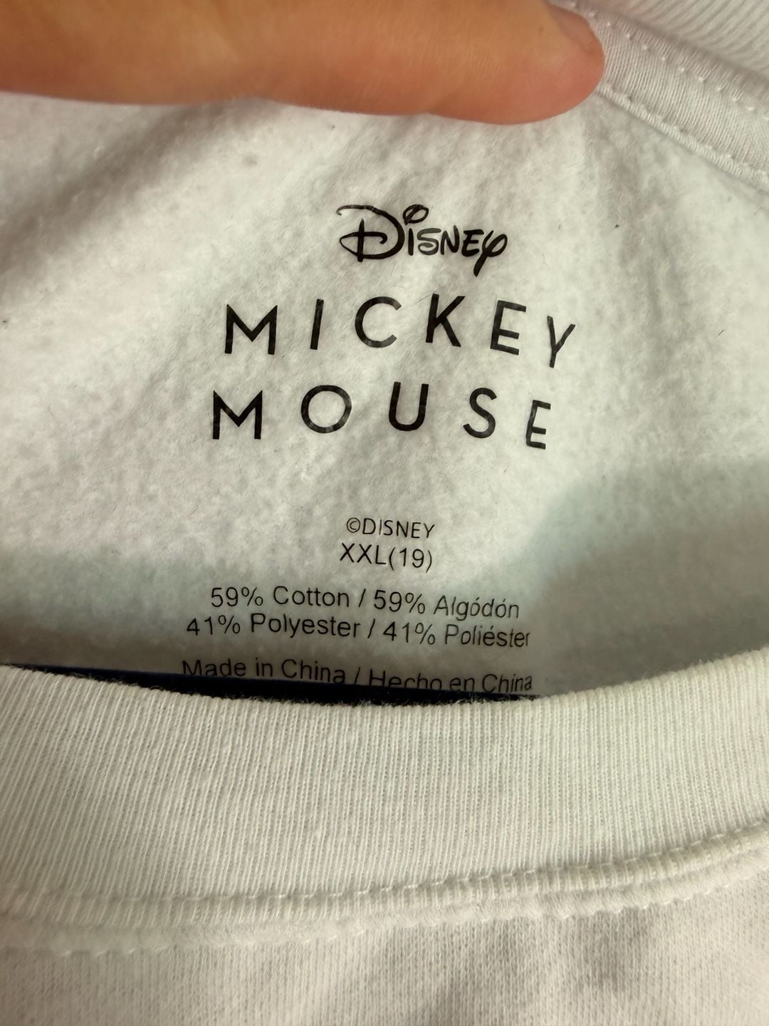 Disney Mickey Mouse Oh Boy! Sweatshirt White 4