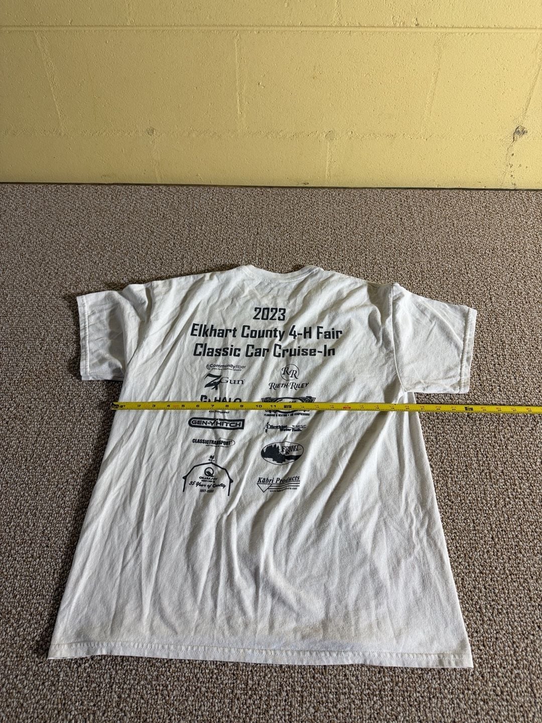 Elkhart County Fair 8th Annual Classic Car Cruise-In T-Shirt White 2023 10