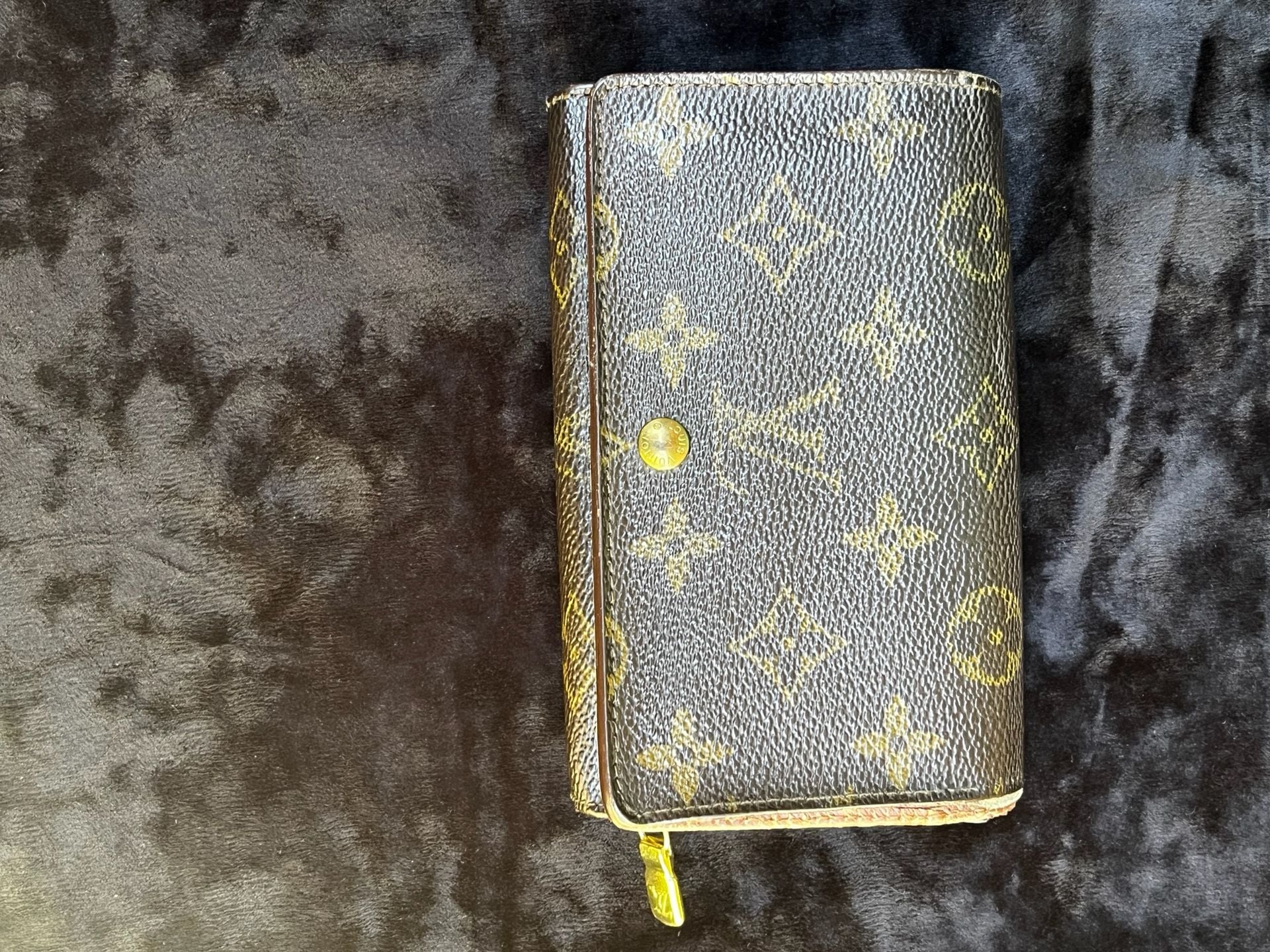 Vintage Louis Vuitton Monogram Porte Monnaie Billets Tresor Wallet Brown 2