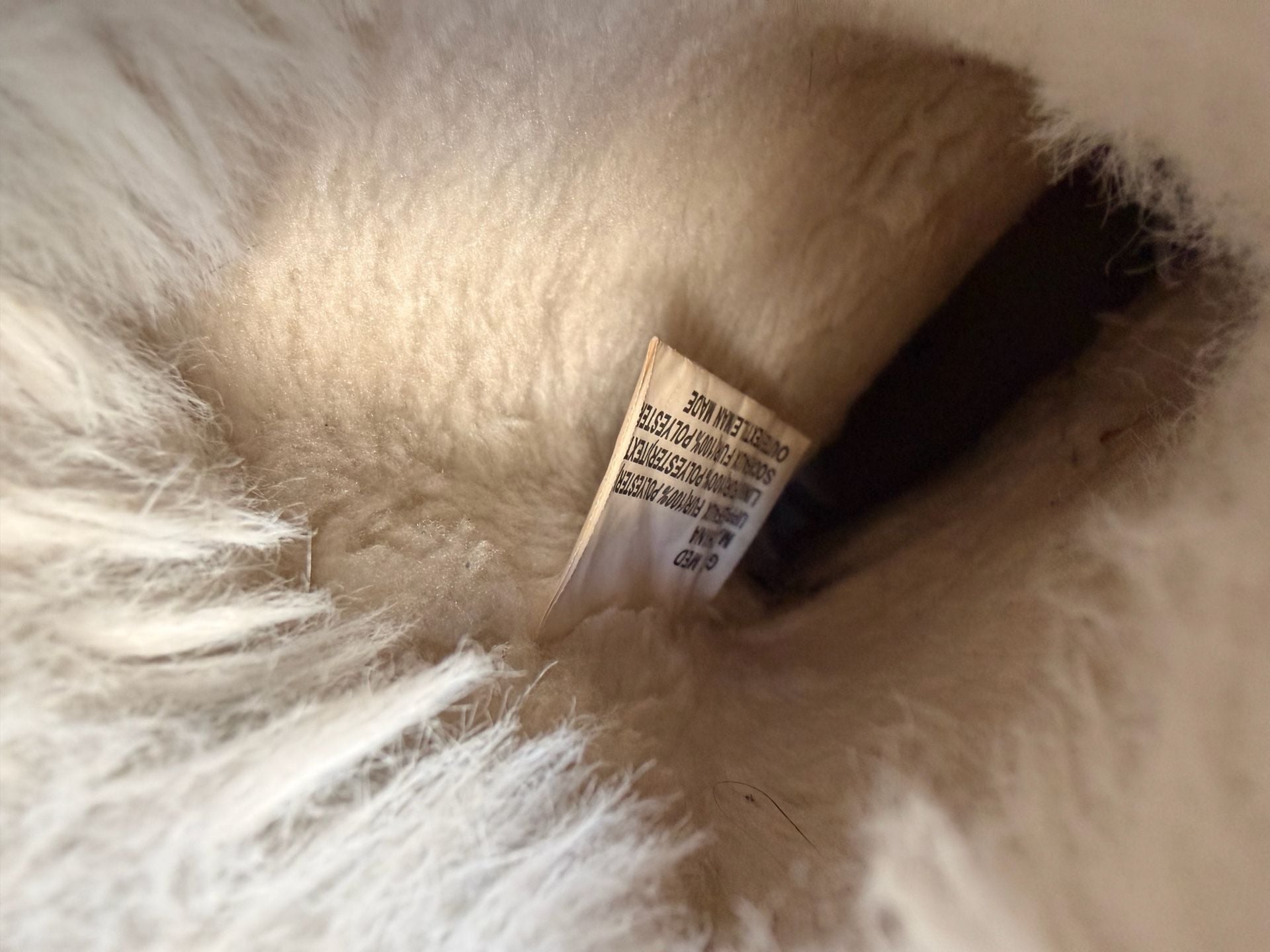 Faux Fur Winter Boot Size 13 Kids Tan Brown 6