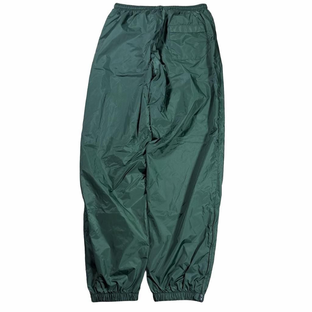 Vintage Steve & Barry's Nylon Track Pants Size L Green Windbreaker Joggers 3