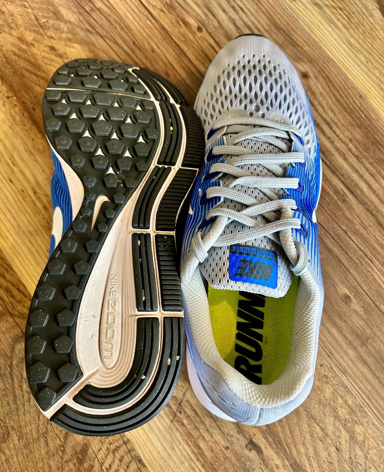 Nike Air Zoom Pegasus 34 Running Shoes Blue Grey 8