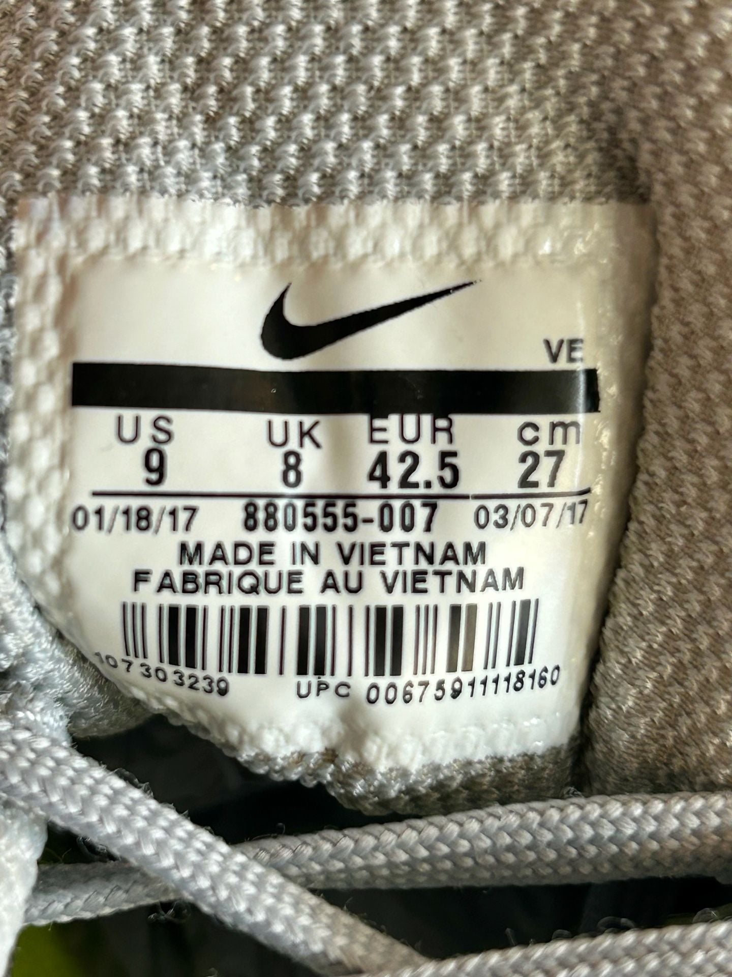 Nike Air Zoom Pegasus 34 Running Shoes Blue Grey 9