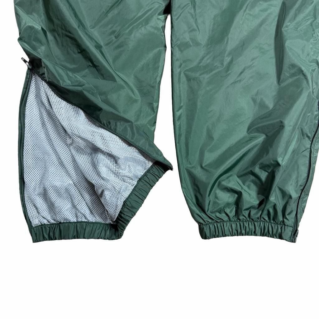 Vintage Steve & Barry's Nylon Track Pants Size L Green Windbreaker Joggers 6