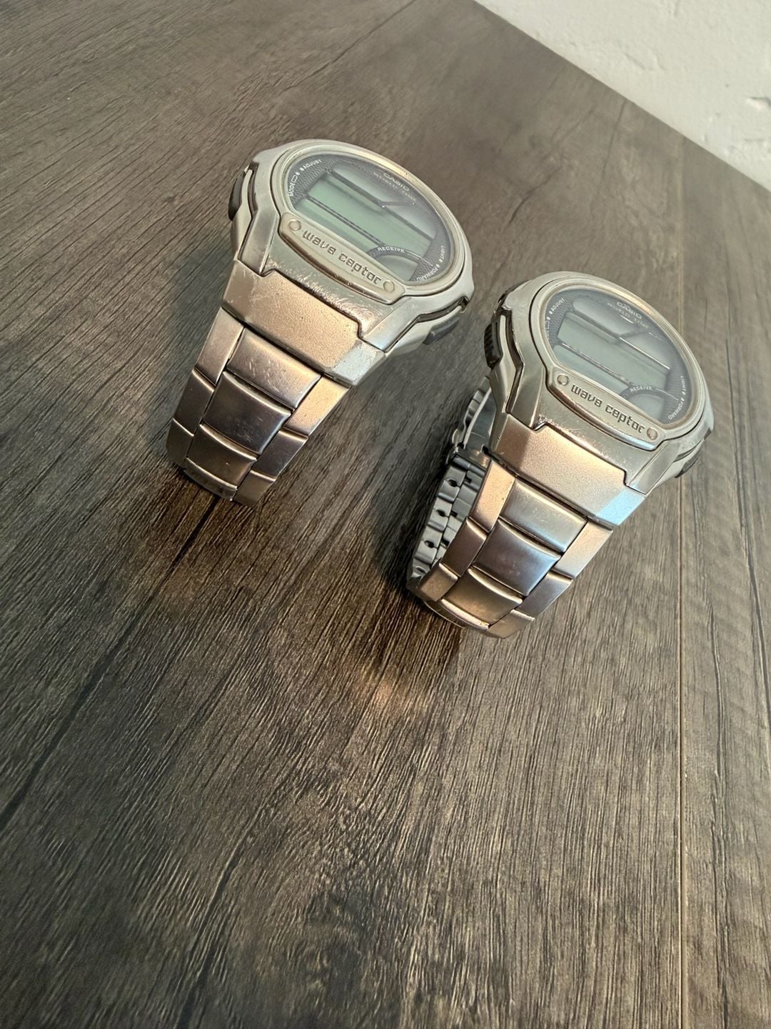 Casio Wave Ceptor WV-58A Watch Stainless Steel Silver Lot of 2 3