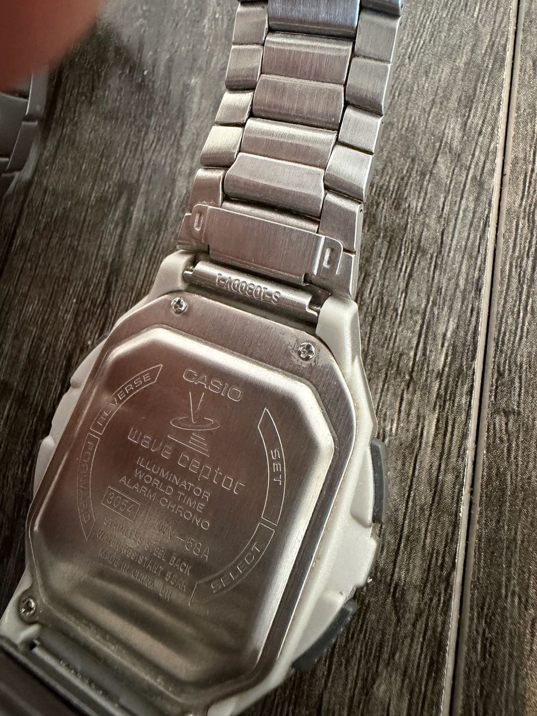 Casio Wave Ceptor WV-58A Watch Stainless Steel Silver Lot of 2 5