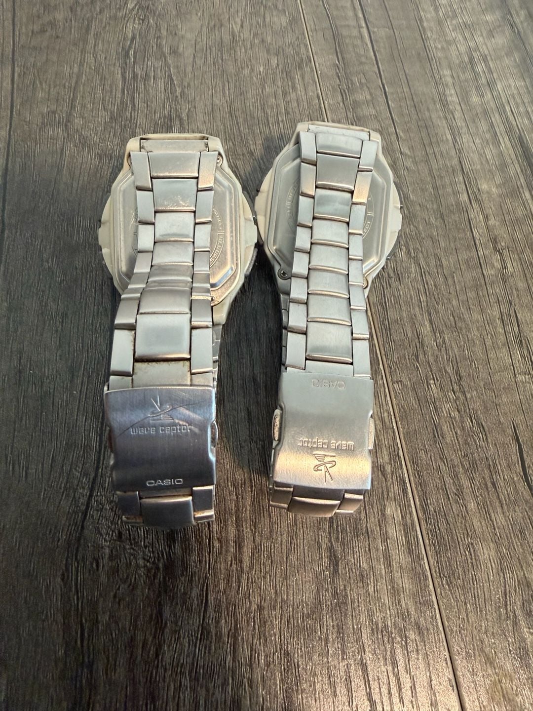 Casio Wave Ceptor WV-58A Watch Stainless Steel Silver Lot of 2 6