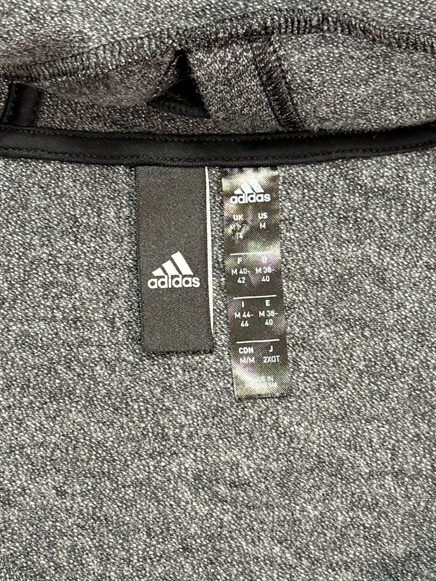 adidas Women's Hoodie Size M Y2K Athleisure Streetwear Indie Vanguard Balletcore Cropped Raw Hem Heather Grey Drawstring Pullover Cotton Blend Drop Shoulder GU6194 10