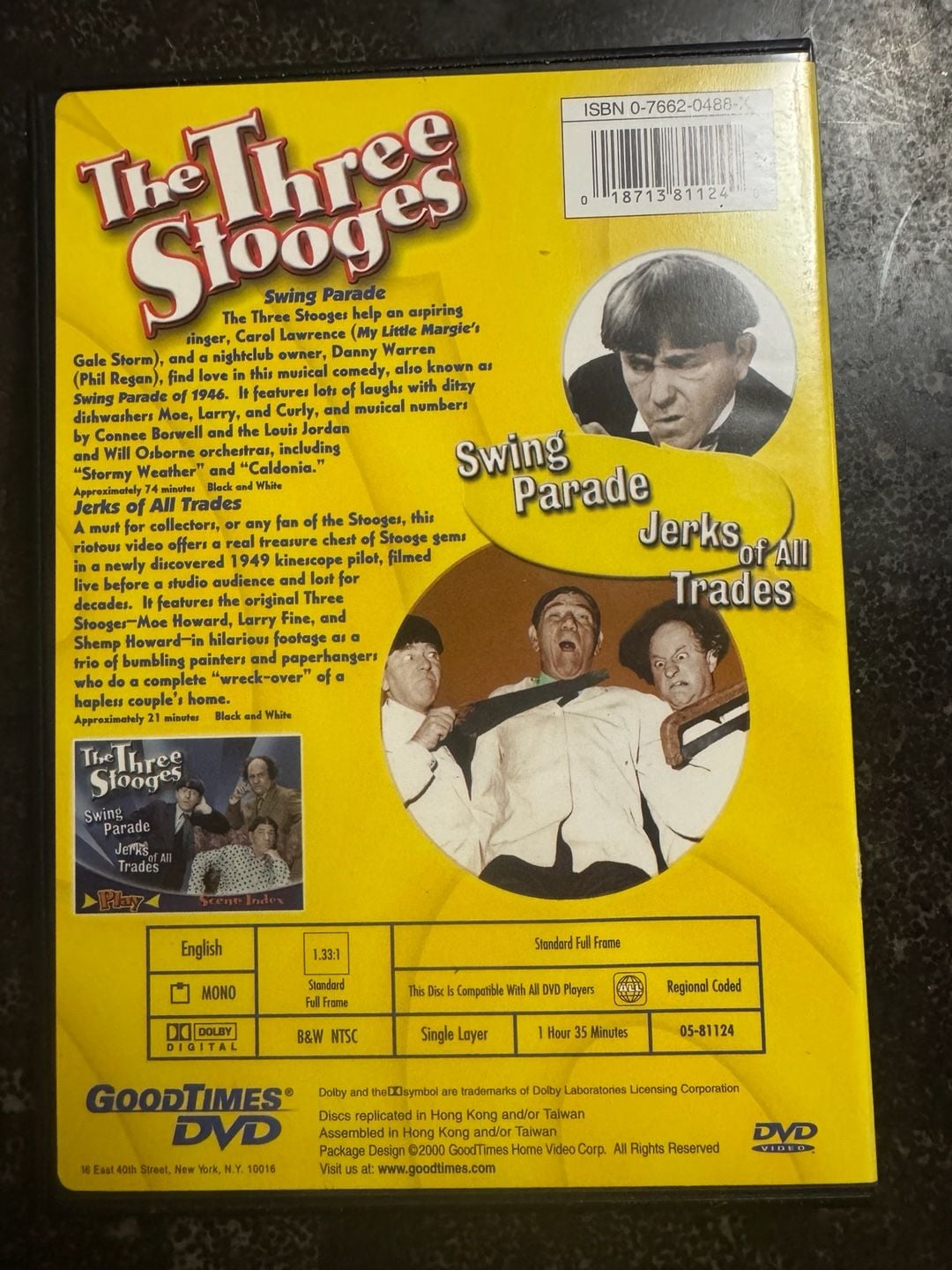 The Three Stooges Swing Parade / Jerks of All Trades DVD 2