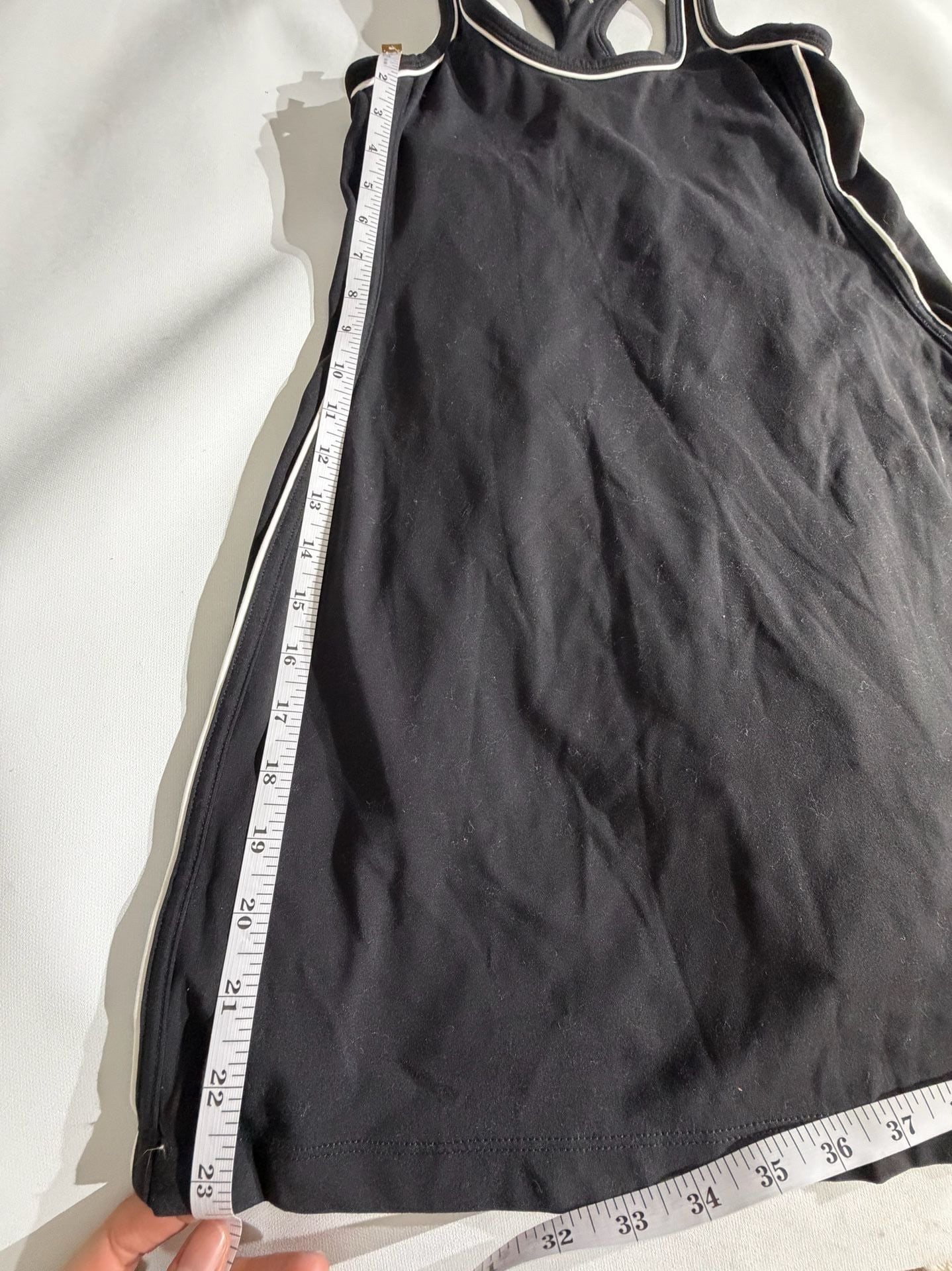 Avia Black White Trim Racerback Activewear Tank Top Size XS 0-2 3