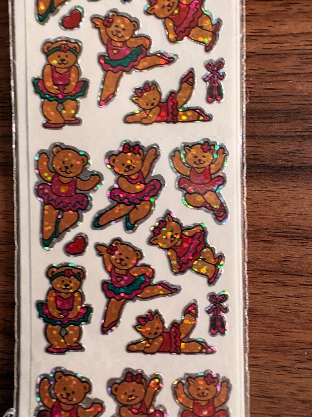 Noteworthy Vintage Prismatic Stickers Ballerina Bears ED2204 2