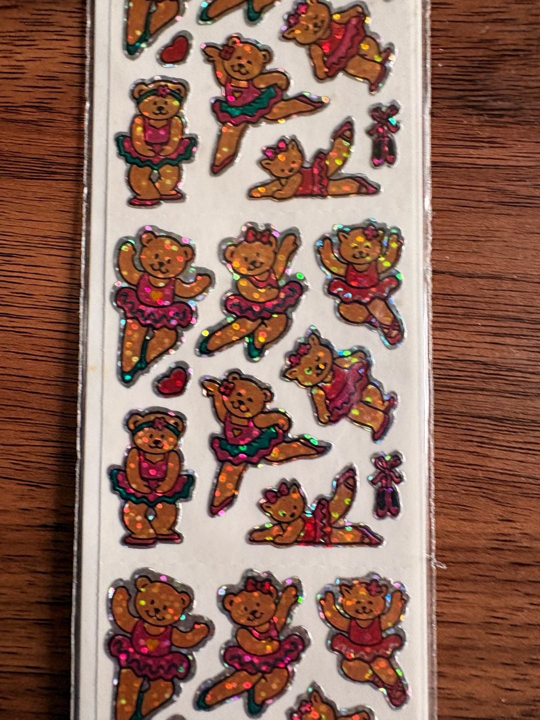 Noteworthy Vintage Prismatic Stickers Ballerina Bears ED2204 3