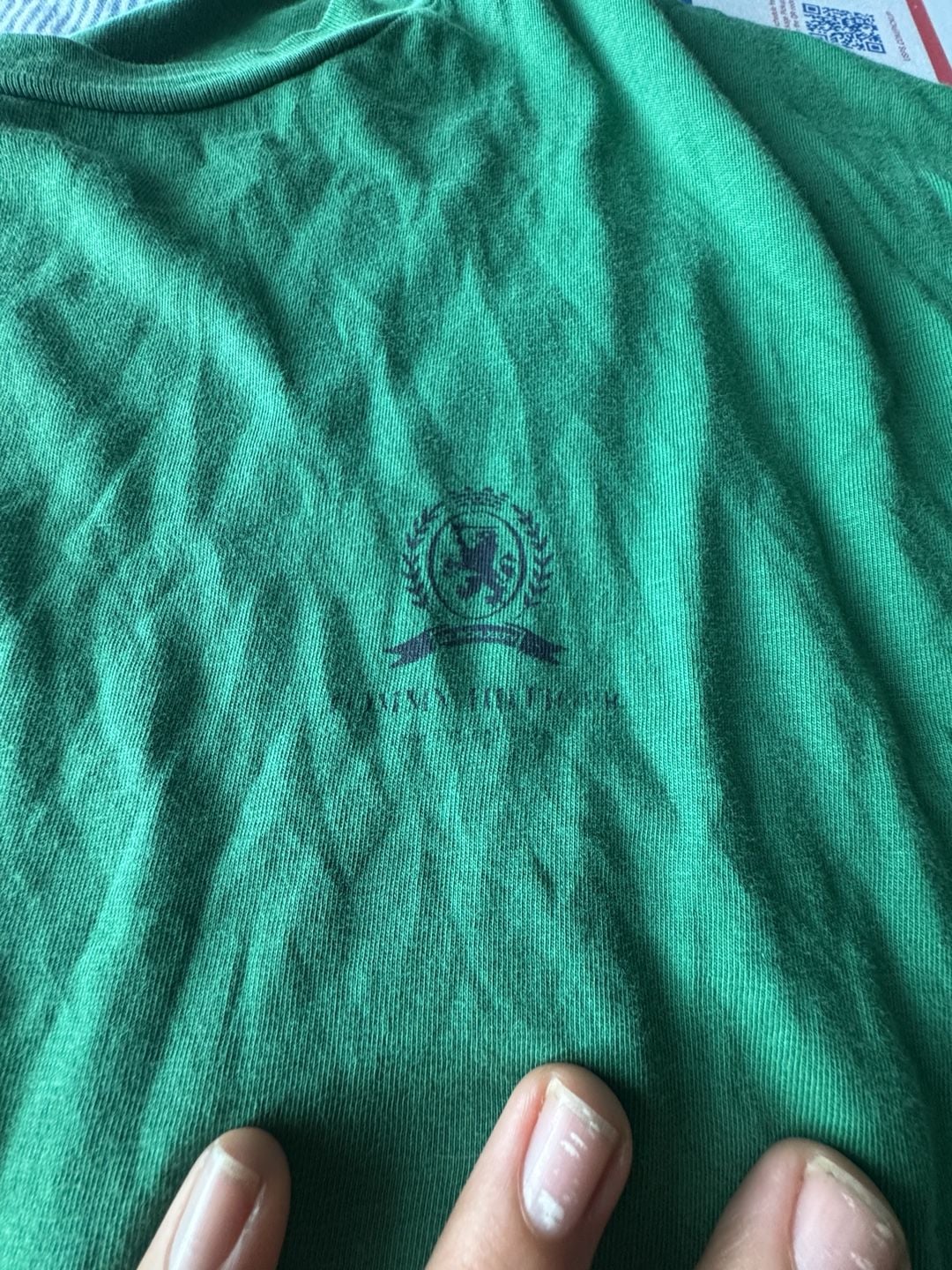 Tommy Hilfiger Archive Limited Edition T-Shirt L/G Green Crest Logo Cotton 4
