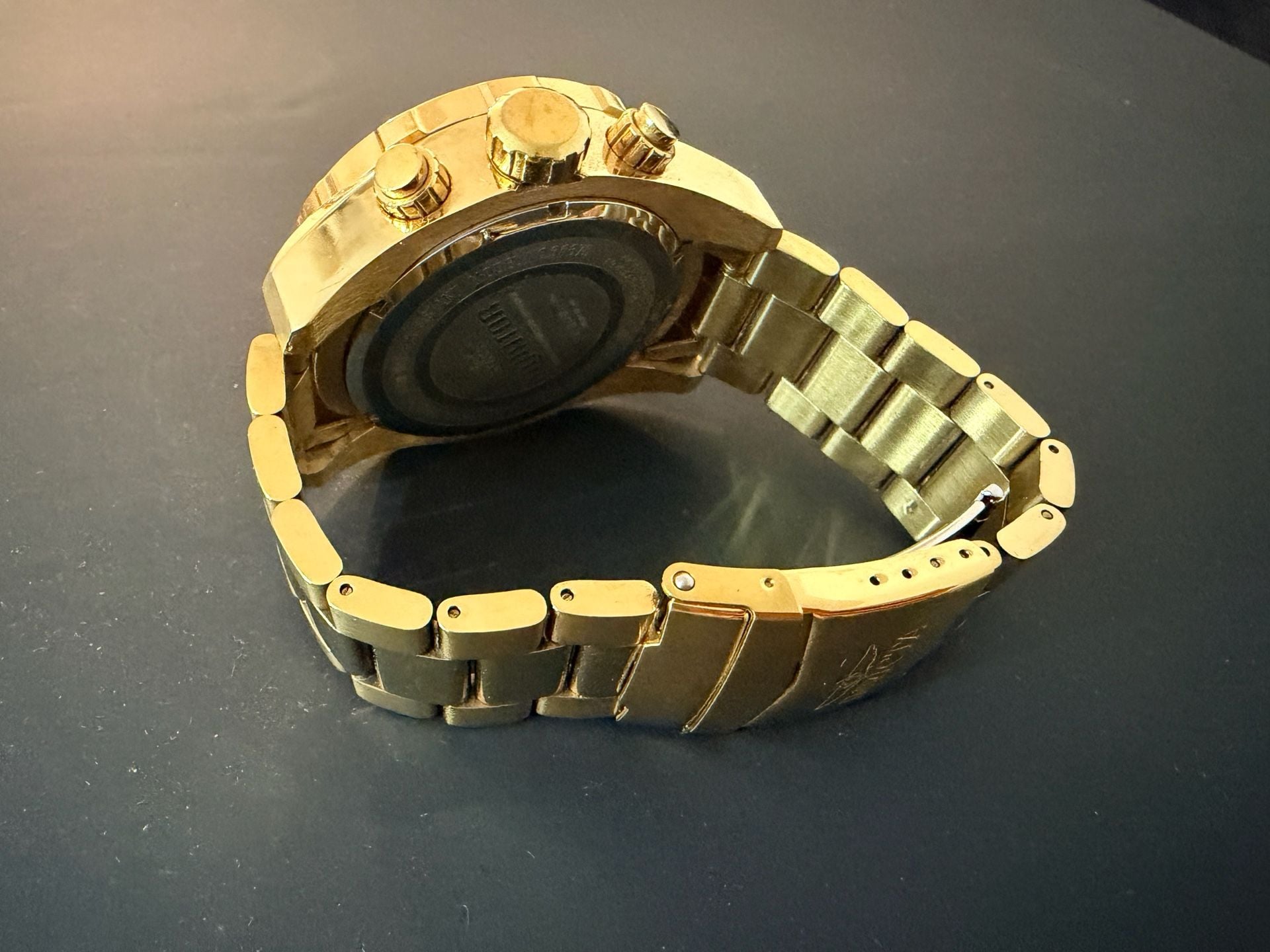 Invicta Chronograph Gold Tone Watch 4