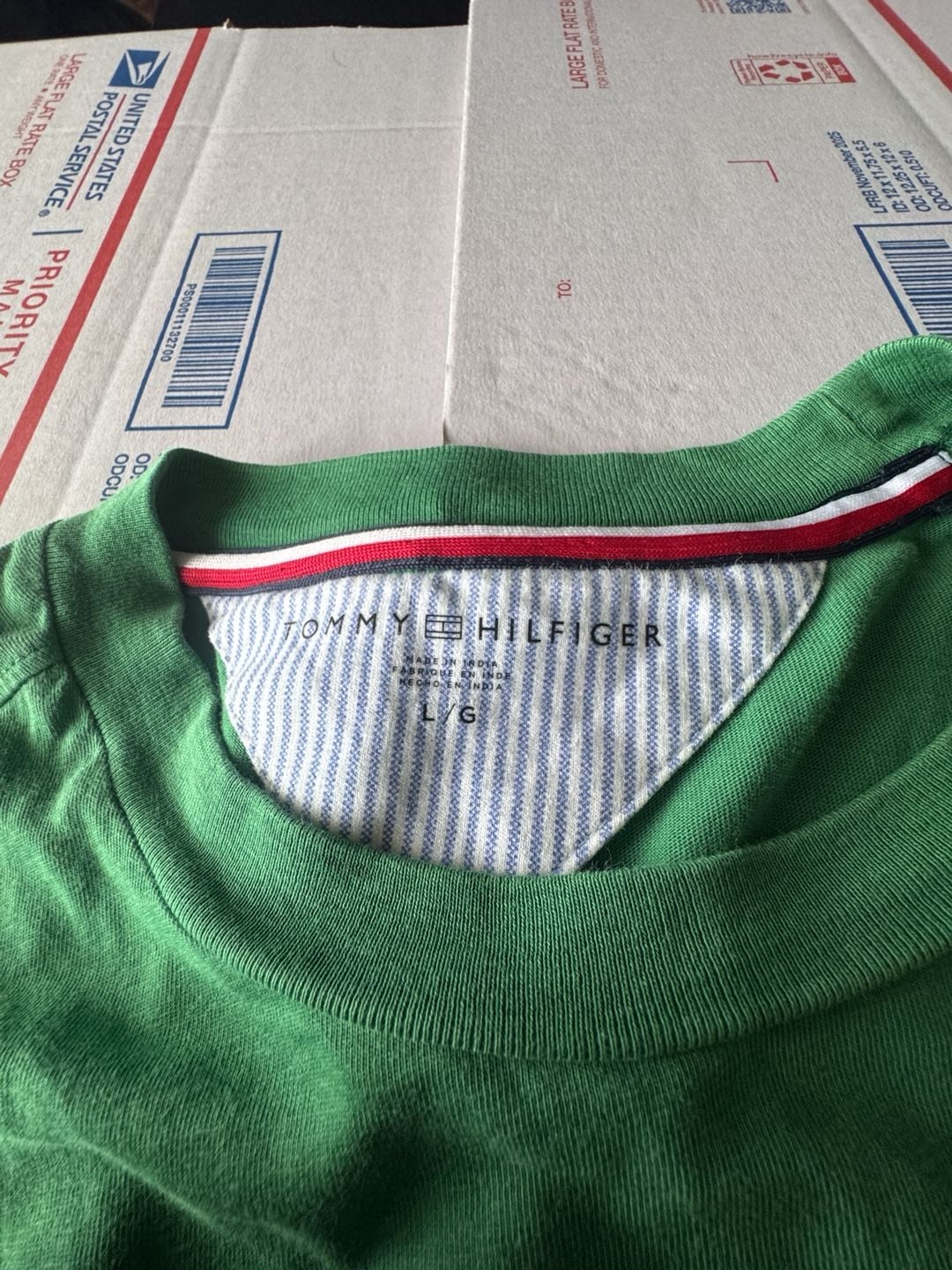 Tommy Hilfiger Archive Limited Edition T-Shirt L/G Green Crest Logo Cotton 5