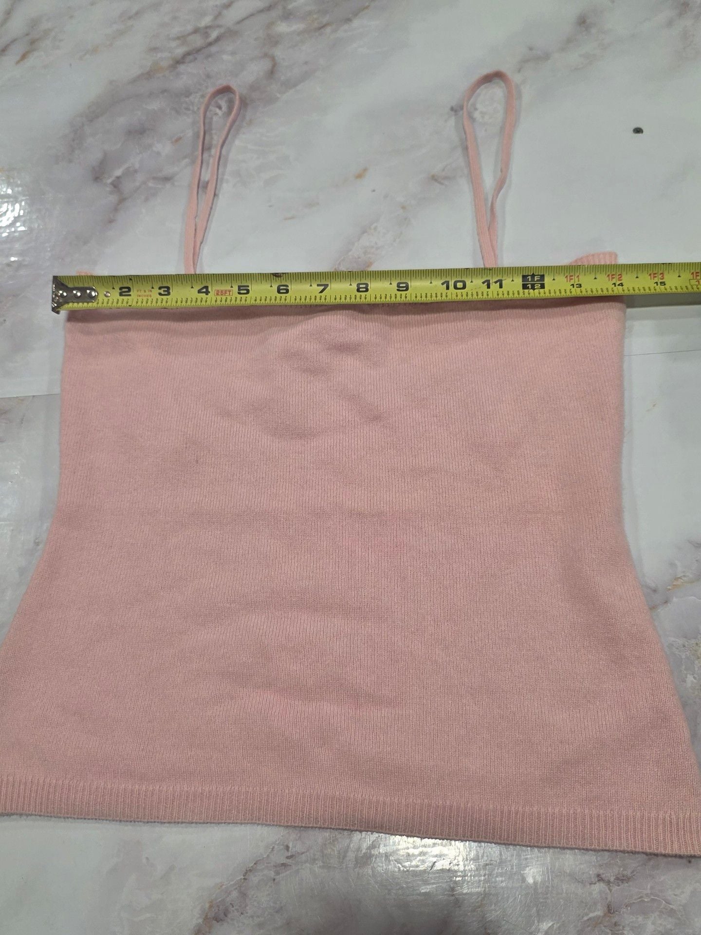 Nordstrom Cashmere Tank Top Pink 100% Cashmere 7