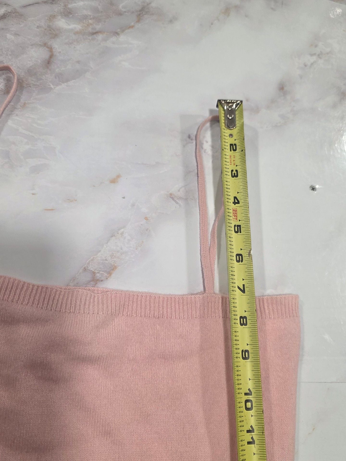 Nordstrom Cashmere Tank Top Pink 100% Cashmere 9