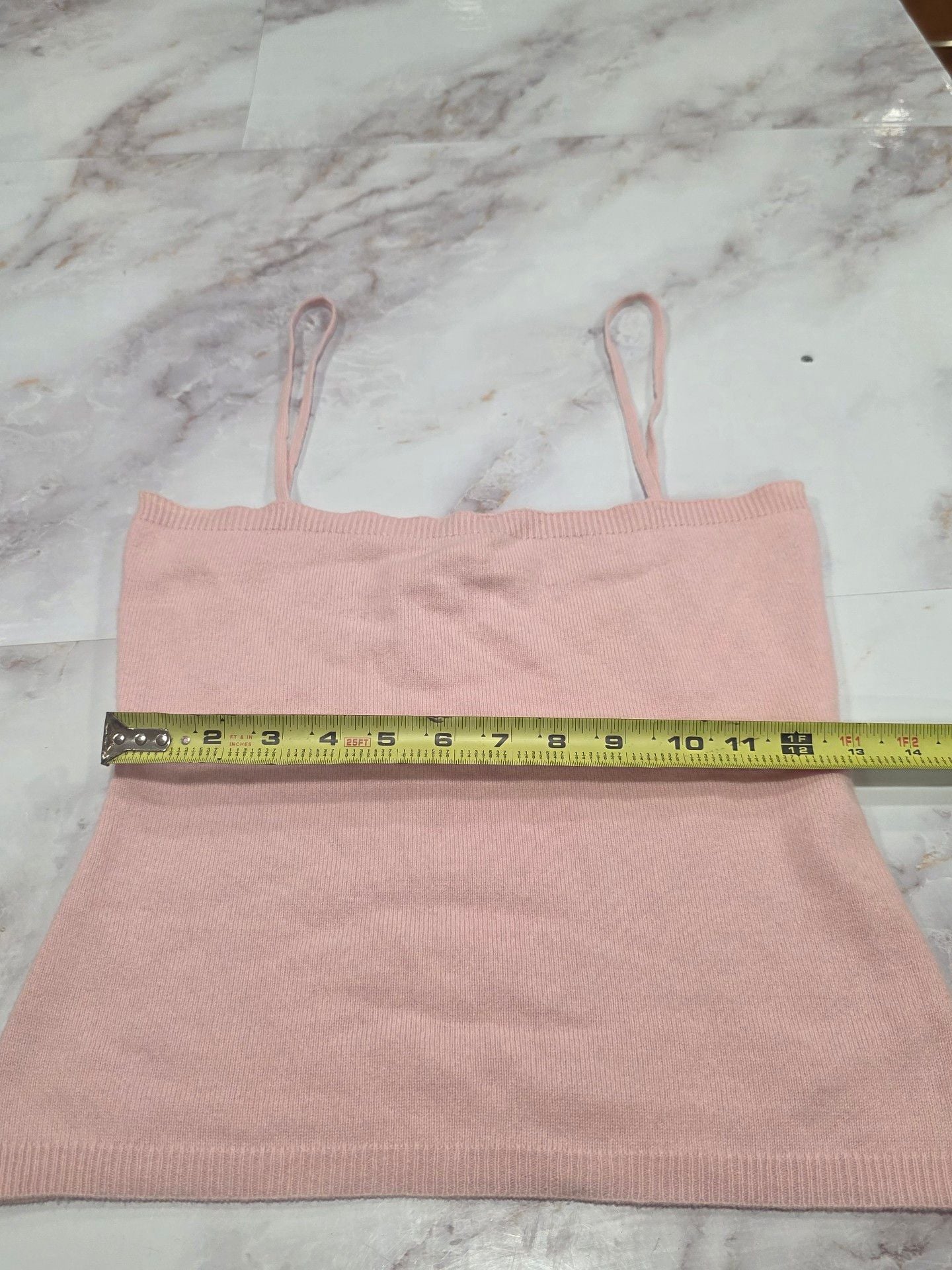 Nordstrom Cashmere Tank Top Pink 100% Cashmere 10