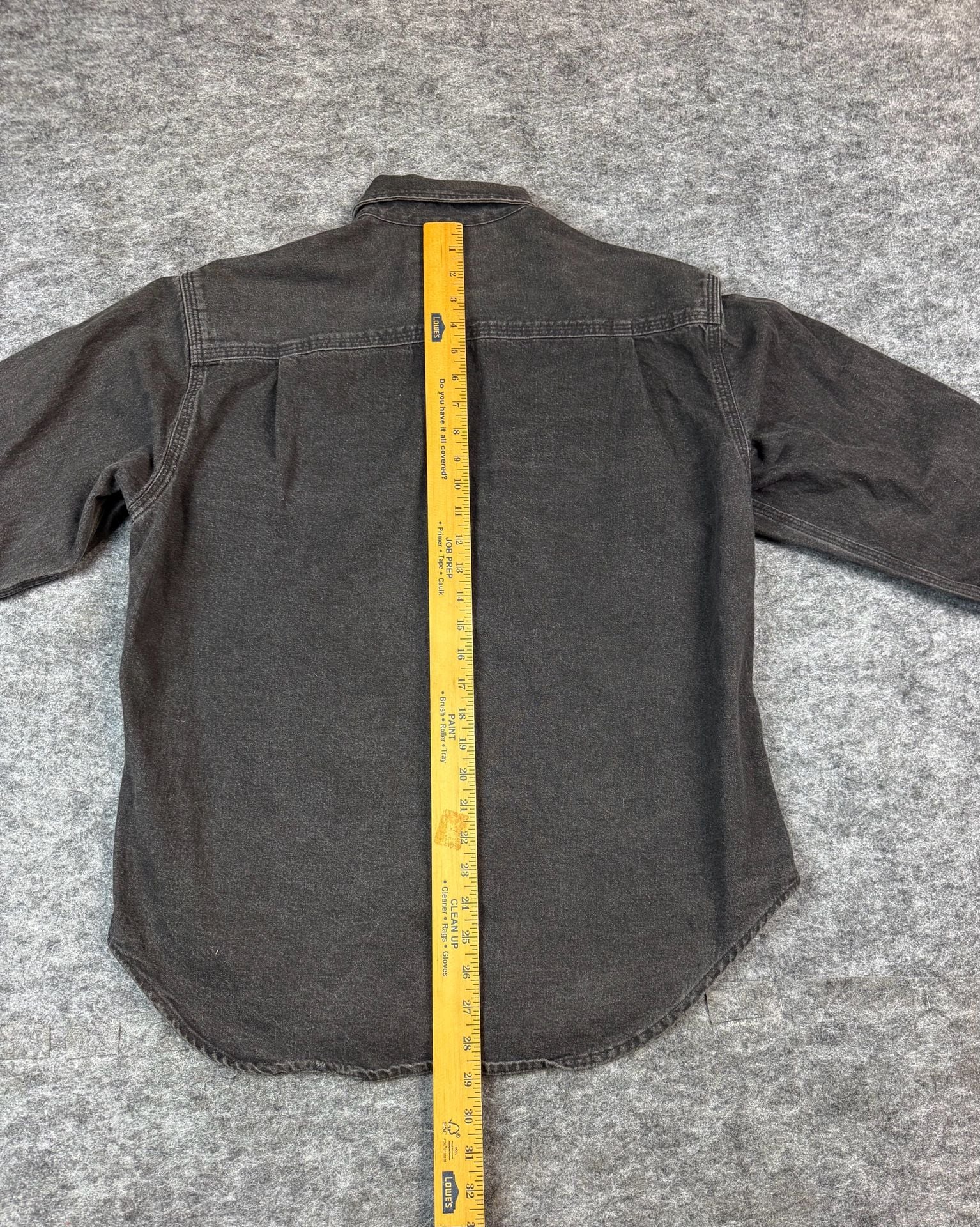 Ralph Lauren Country Denim Shirt Size M Black Long Sleeve Button Up 7