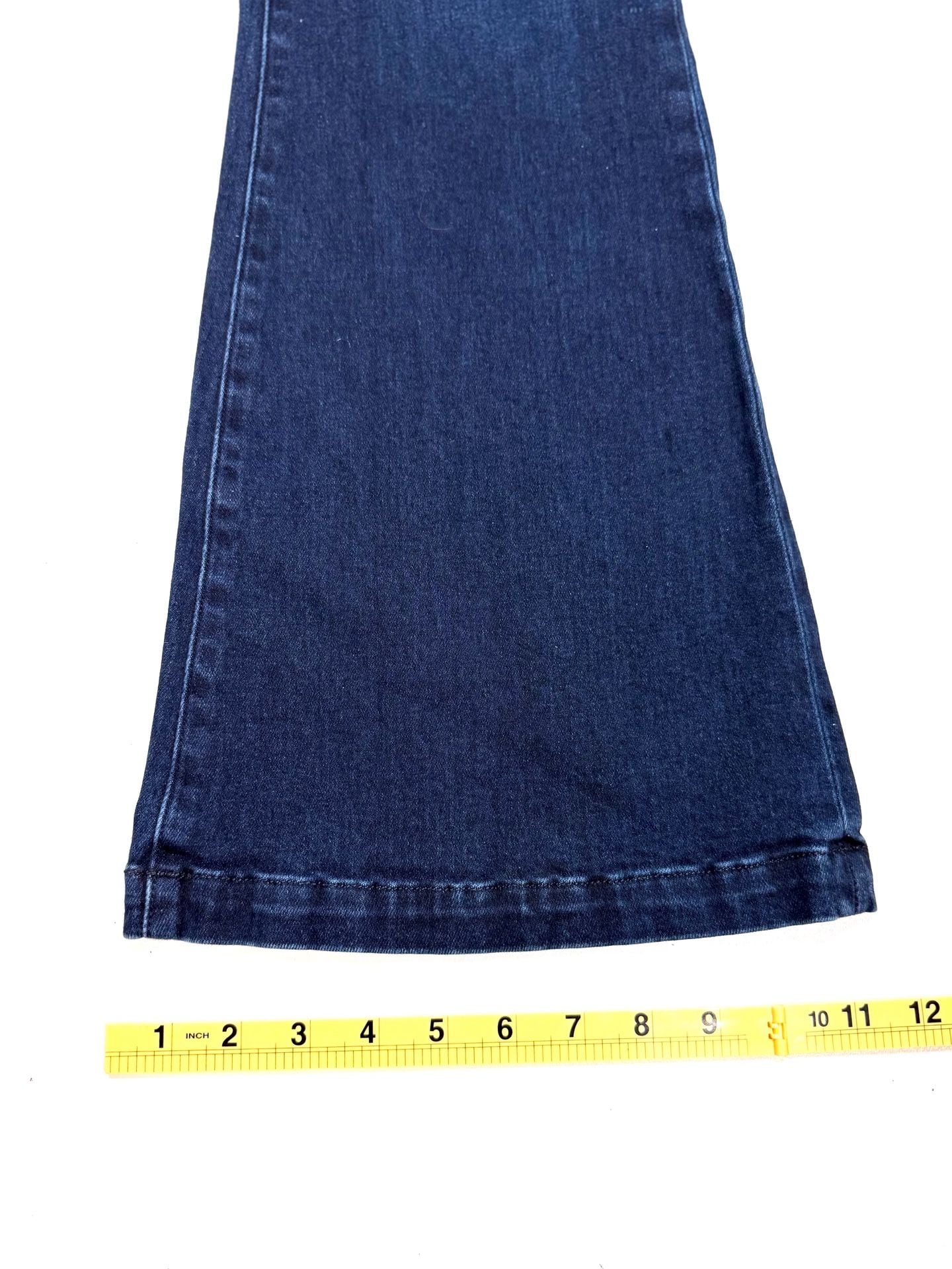 PAIGE Women's Jeans 29 Quiet Luxury Old Money Y2K Americana Retro Genevieve High Rise Flare Dark Wash Stretch Denim Bell Bottom 70s Made in USA 5
