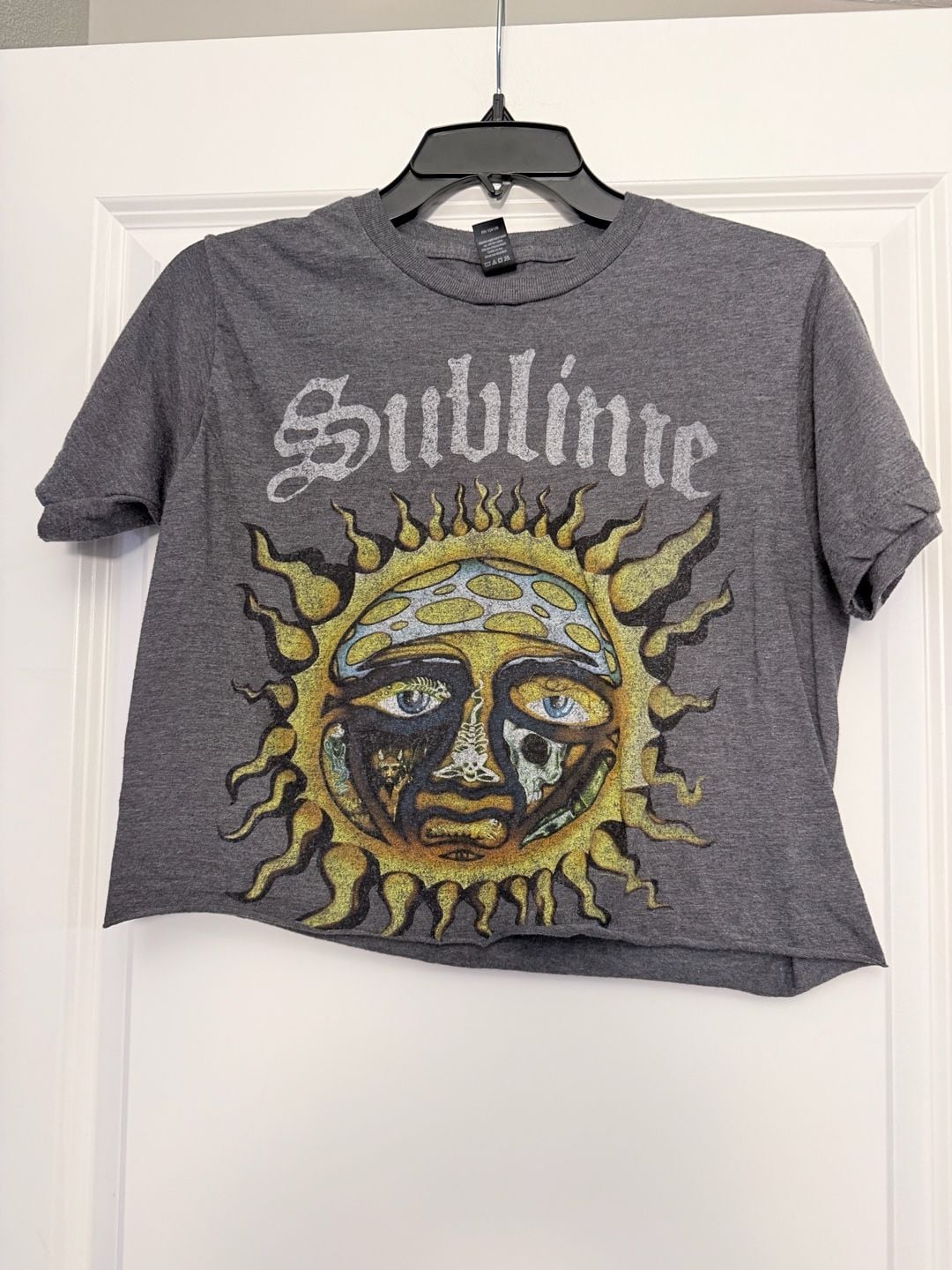 Tultex Sublime Band T-Shirt Size S Charcoal Gray Graphic Sun Tee 2