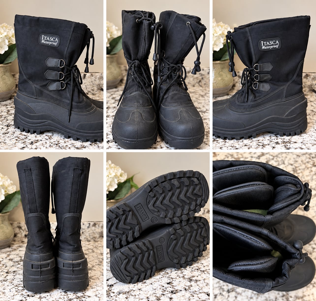 Itasca Waterproof Snow Boots Black 2