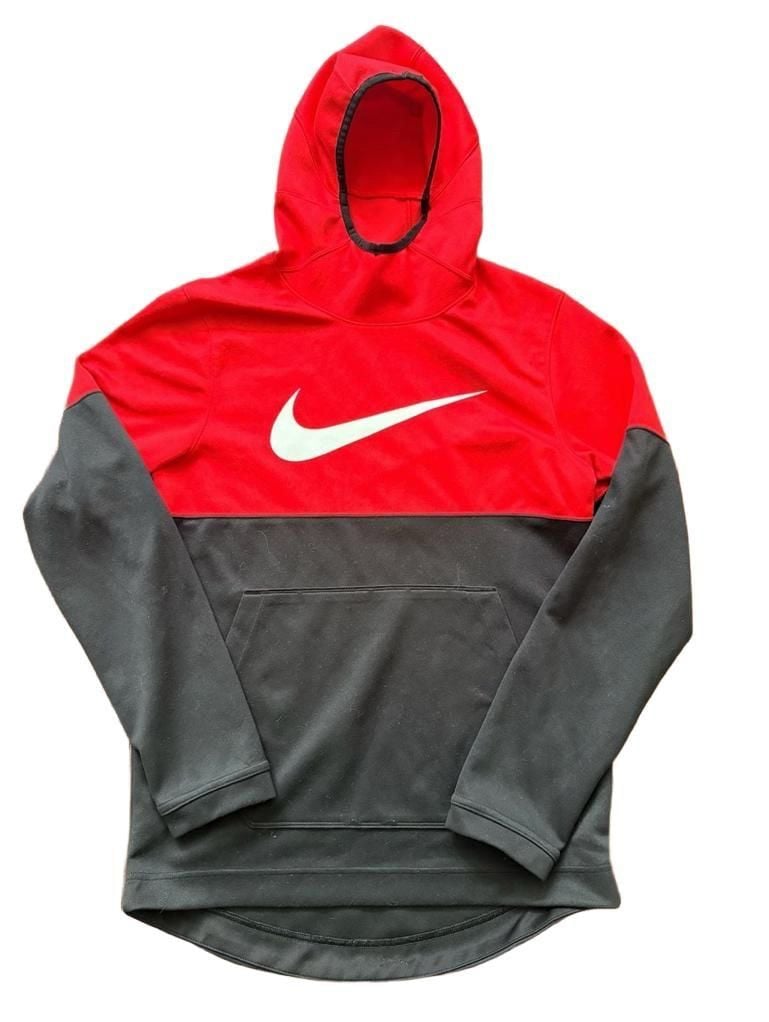 Nike Dri-Fit Hoodie Size S Red Black Pullover Sweatshirt 2