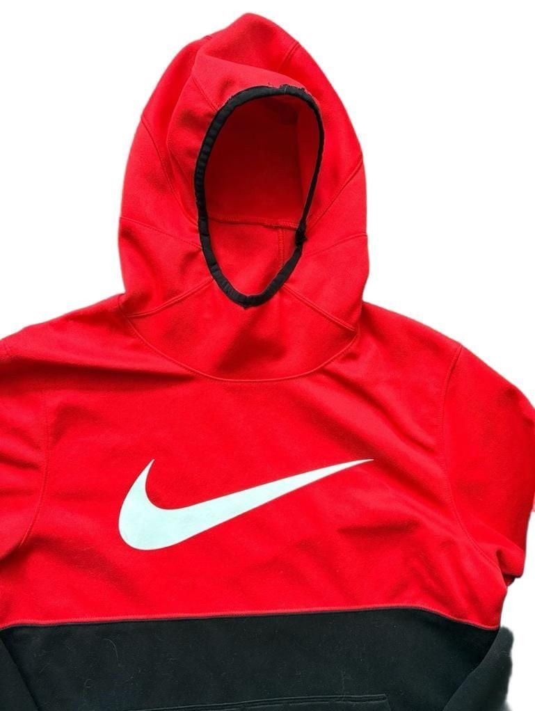 Nike Dri-Fit Hoodie Size S Red Black Pullover Sweatshirt 3