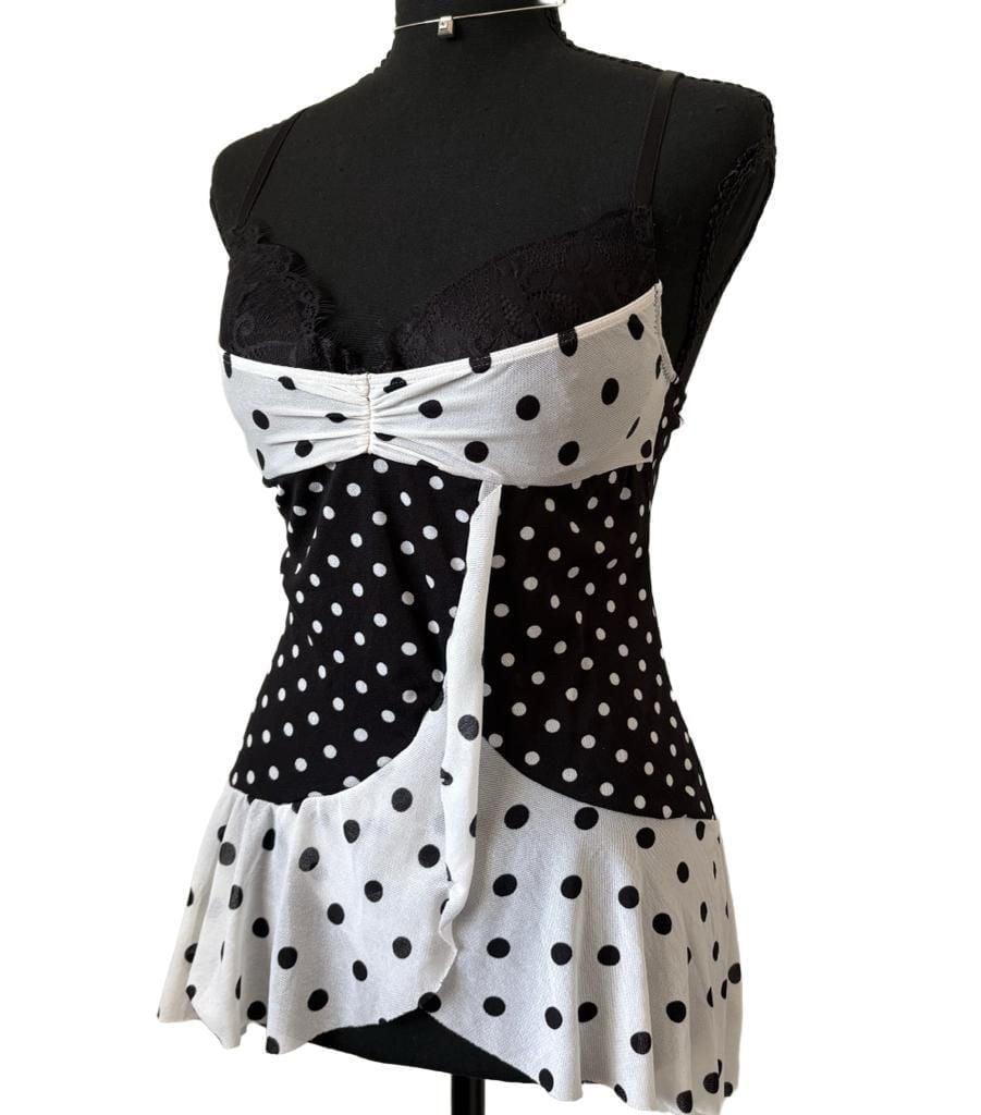 Victoria's Secret Polka Dot Babydoll Camisole Top 9