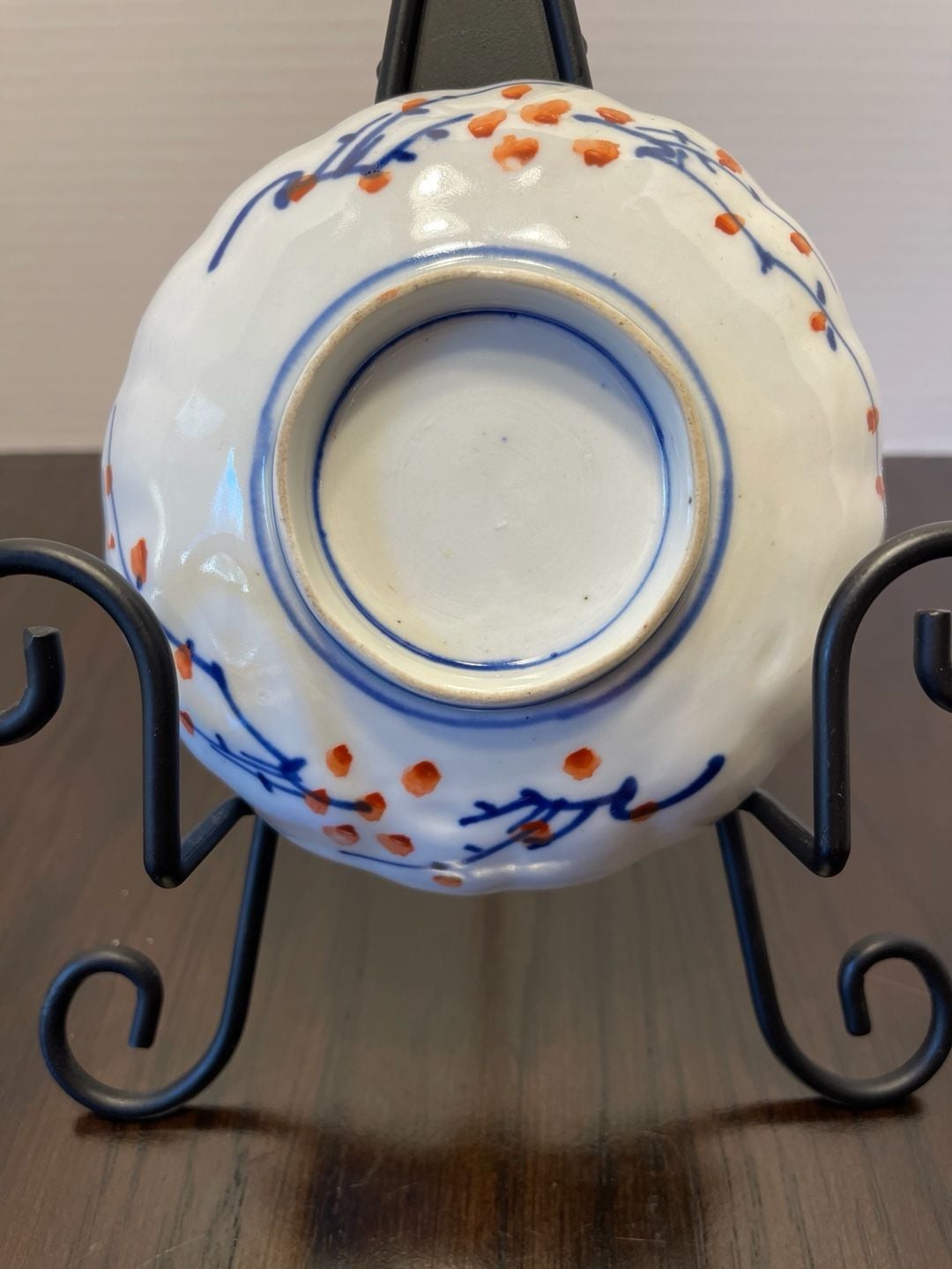 Japanese Imari Porcelain Floral Scalloped Small Bowl Dish 5