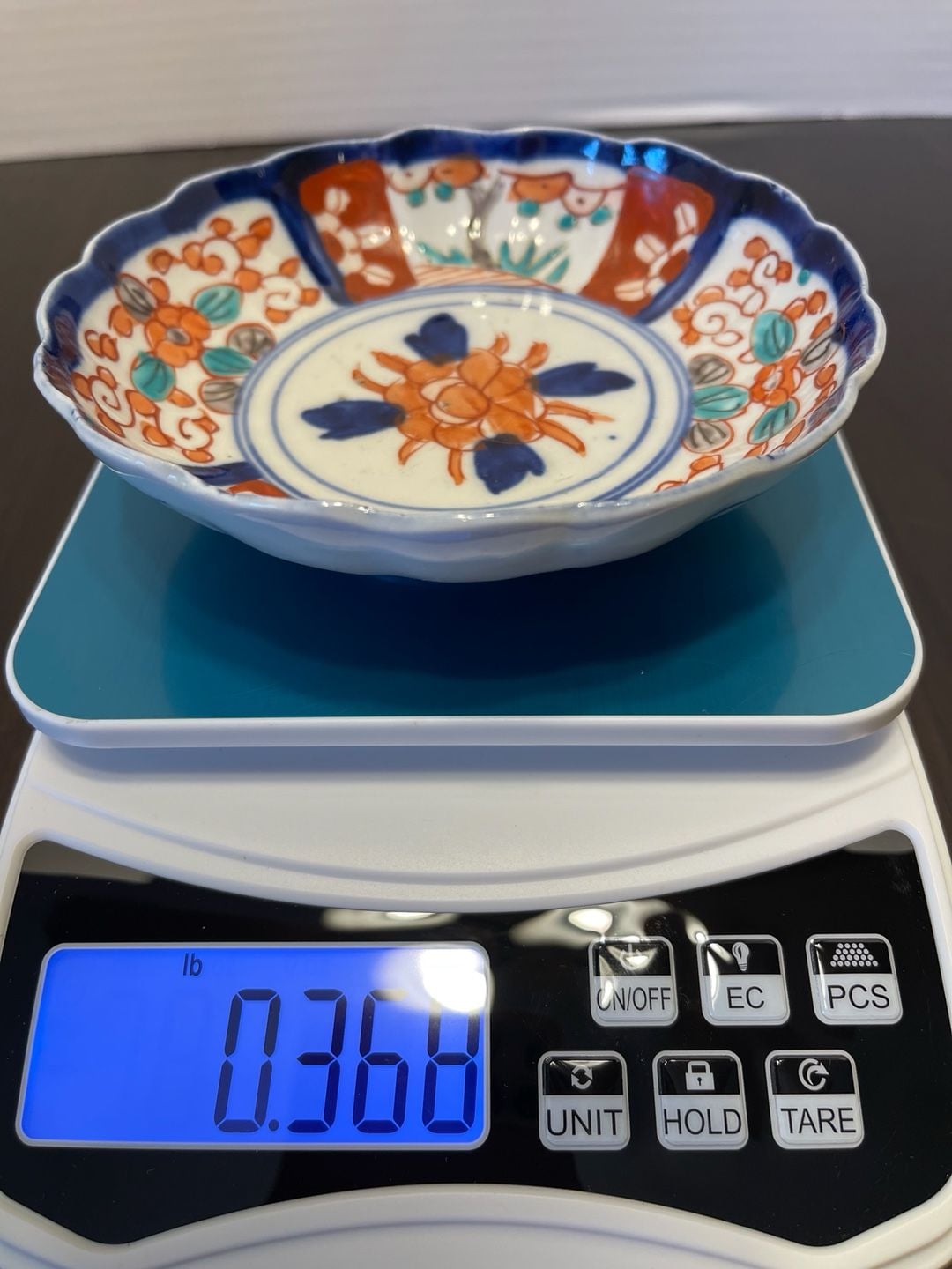 Japanese Imari Porcelain Floral Scalloped Small Bowl Dish 8