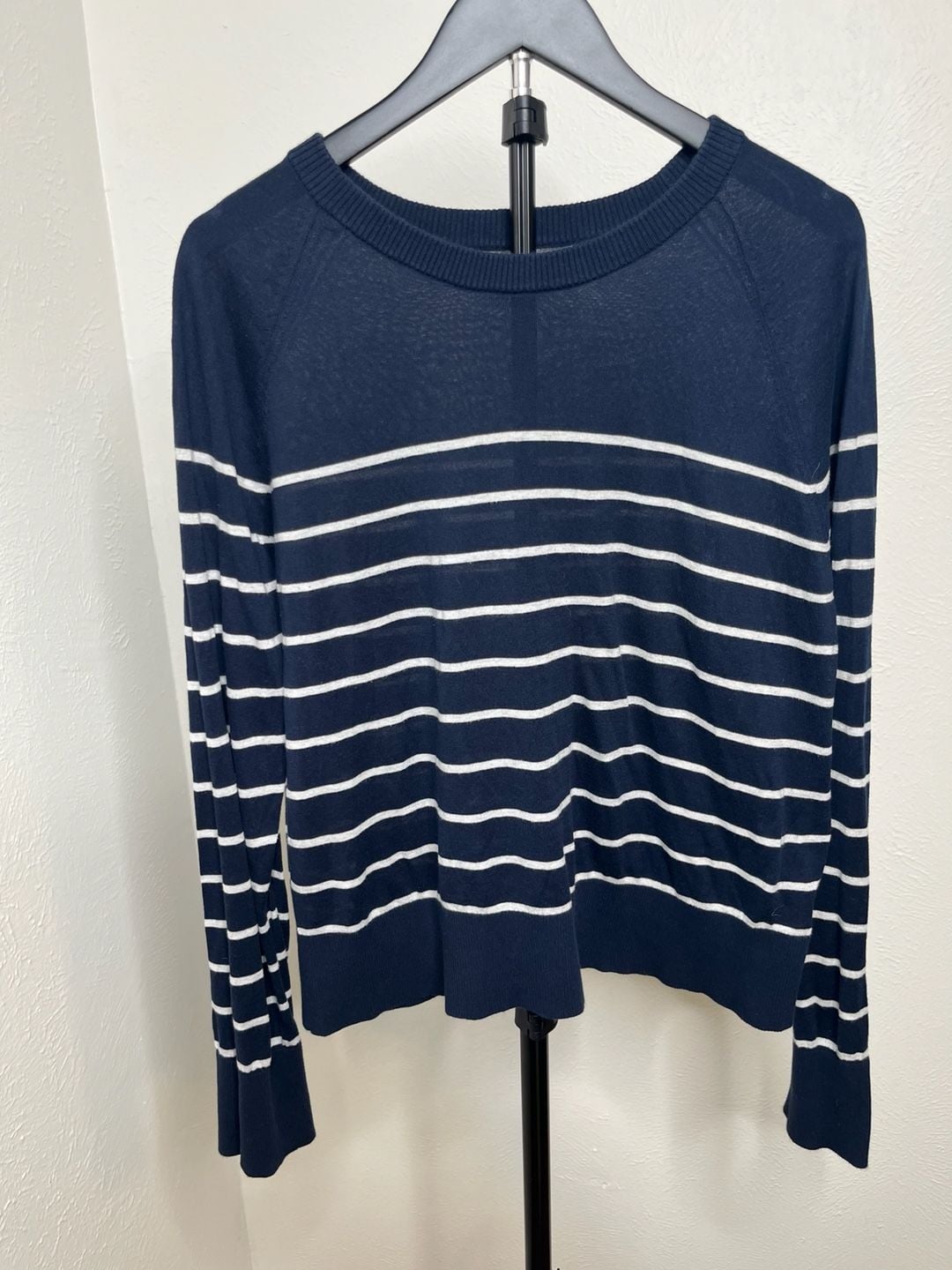 Velvet by Graham & Spencer Navy Breton Stripe Sweater -Coastal Nautical Style 2
