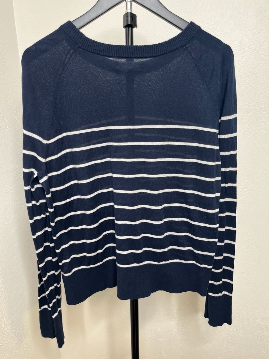 Velvet by Graham & Spencer Navy Breton Stripe Sweater -Coastal Nautical Style 3