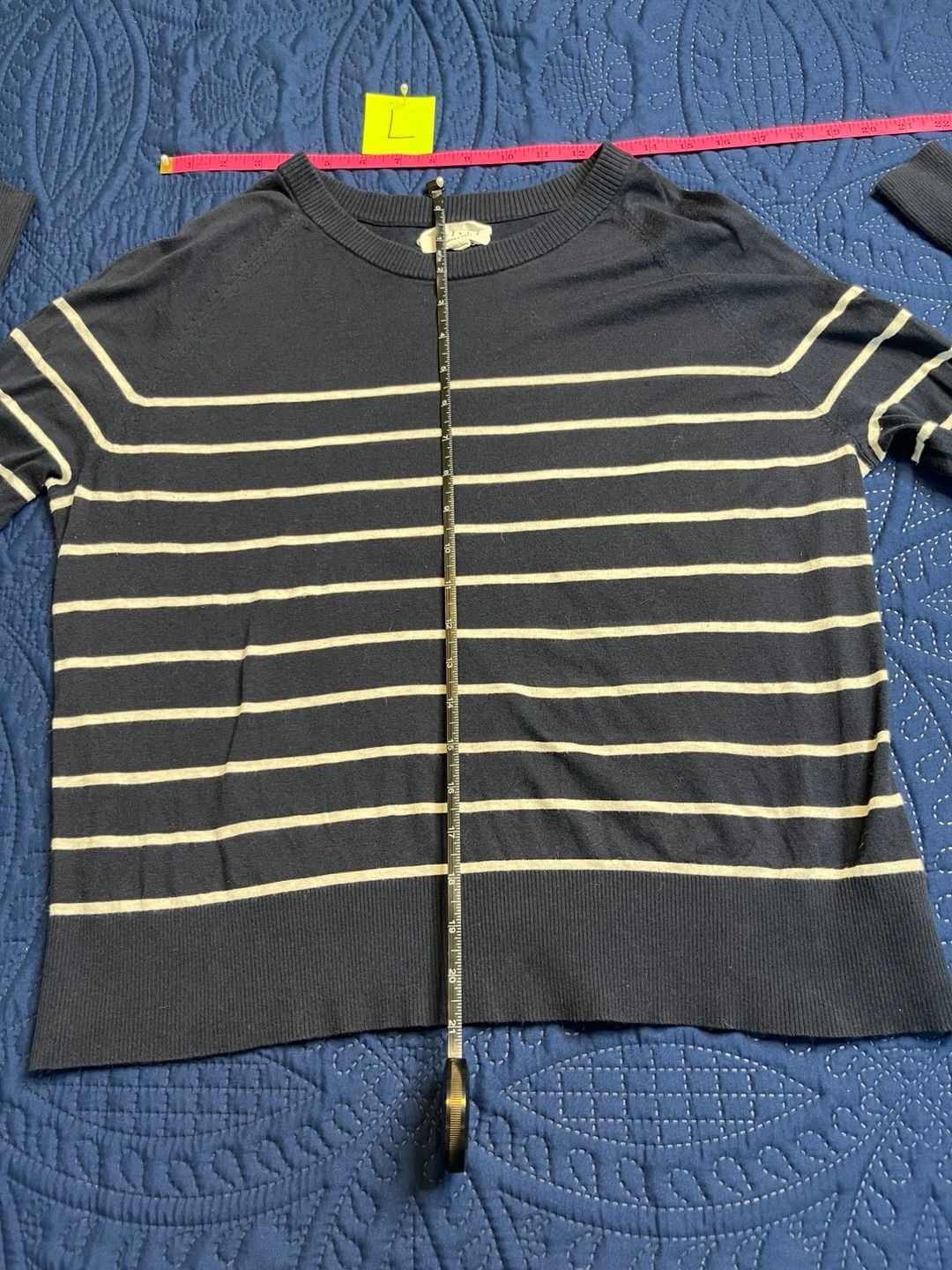 Velvet by Graham & Spencer Navy Breton Stripe Sweater -Coastal Nautical Style 4