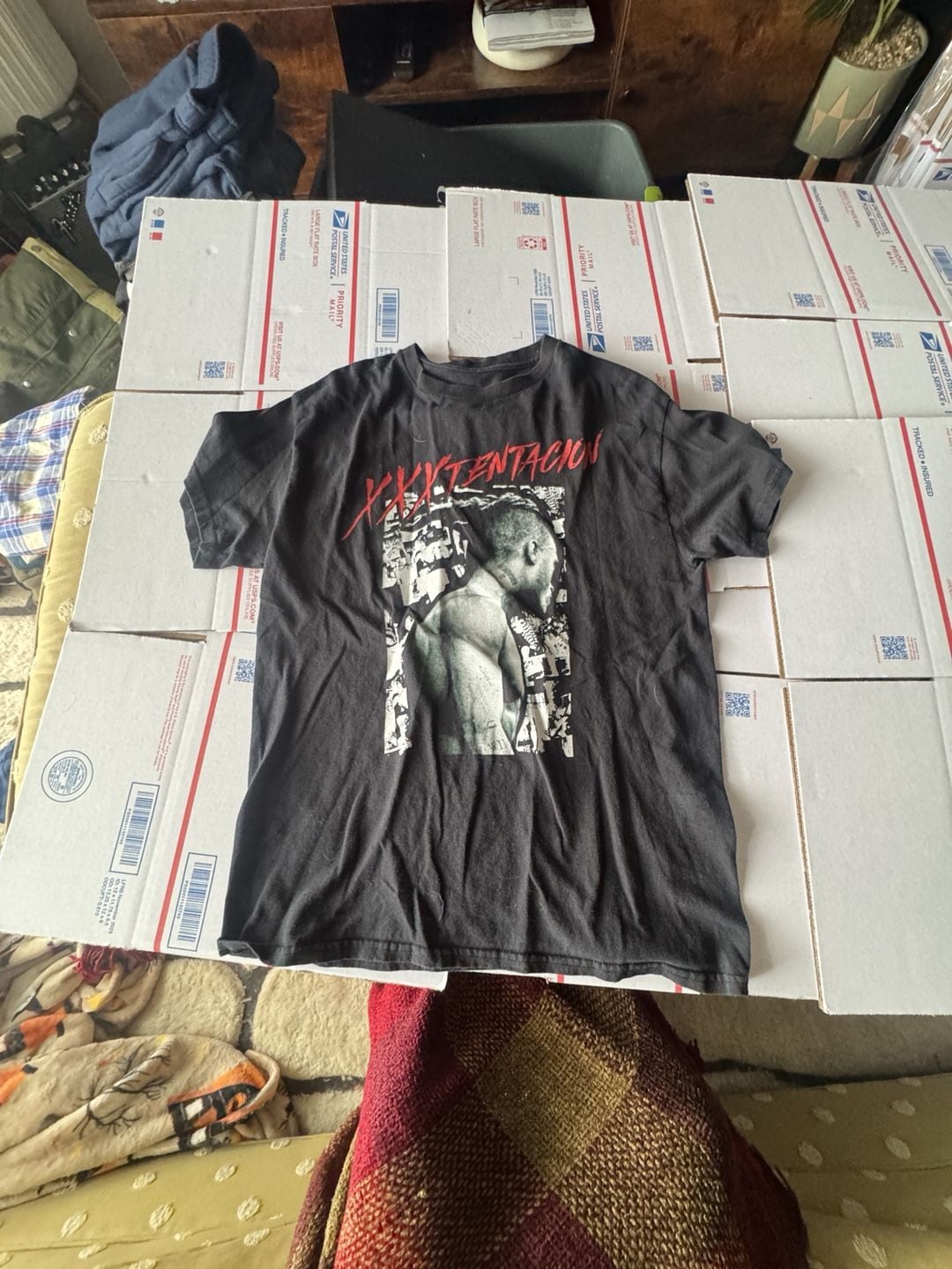 XXXTentacion Graphic T-Shirt Size MD Black Rap Music Merch 2