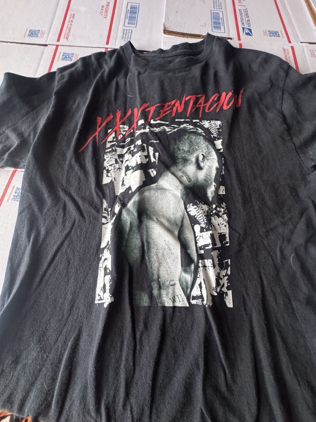 XXXTentacion Graphic T-Shirt Size MD Black Rap Music Merch 3