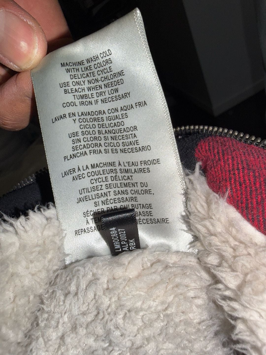 Levi Strauss & Co. Buffalo Plaid Sherpa Lined Hoodie Jacket 6