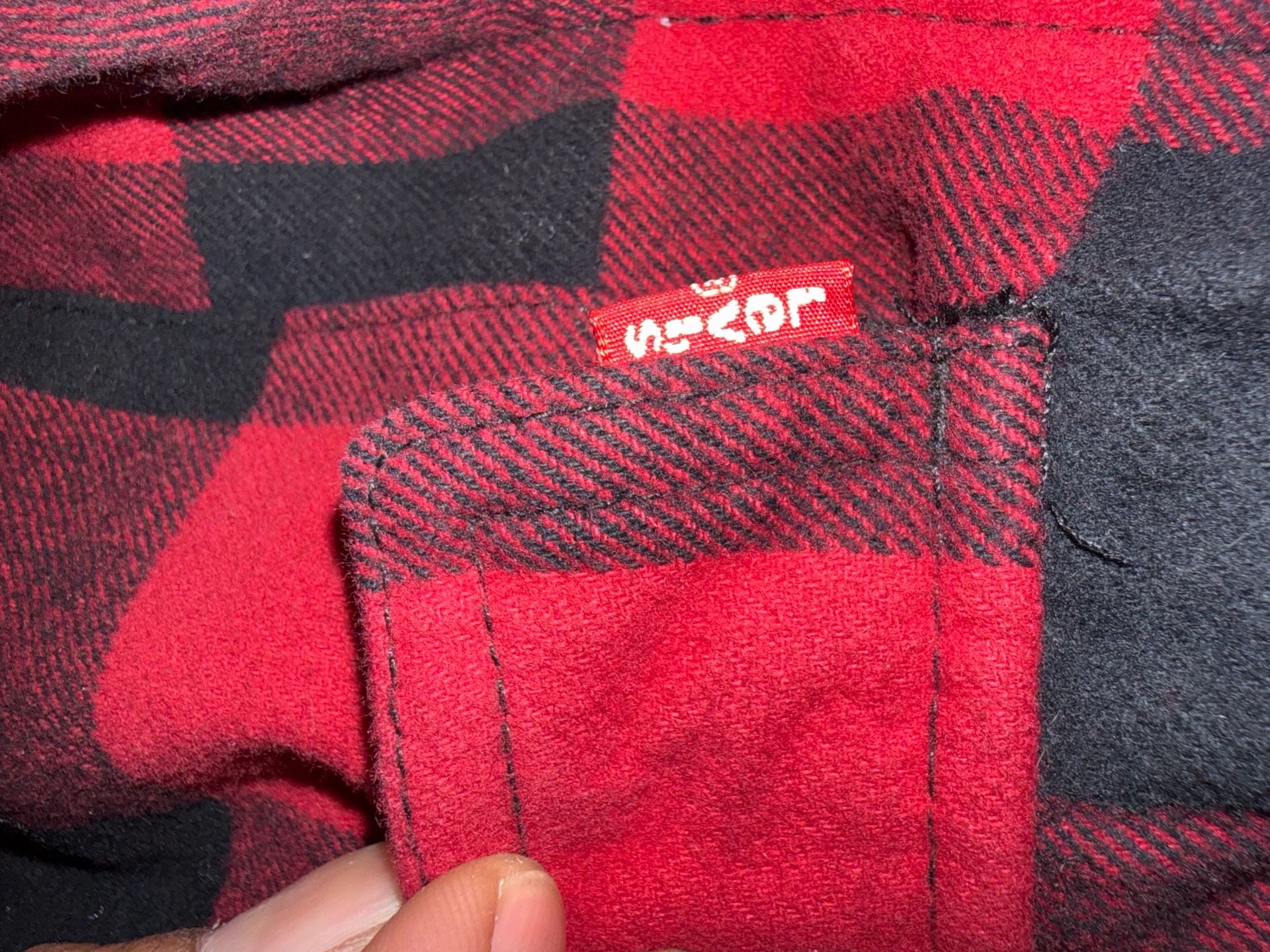 Levi Strauss & Co. Buffalo Plaid Sherpa Lined Hoodie Jacket 7