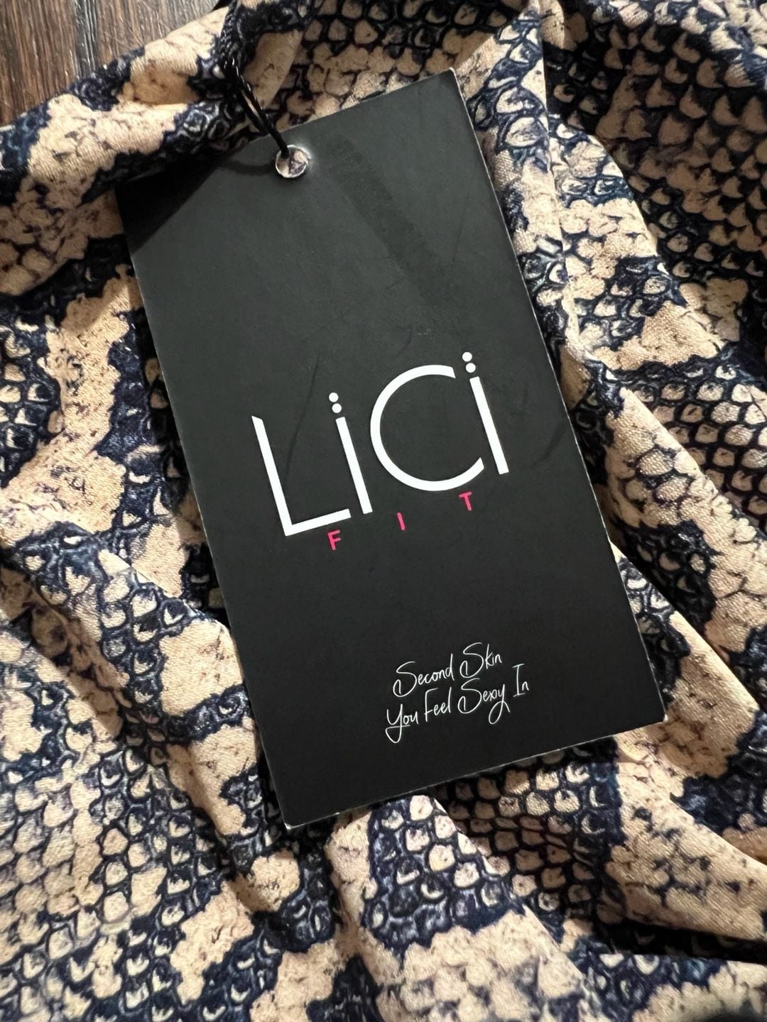 Lici Fit Leggings Size M Snake Print & Marble Print Lot of 2 3