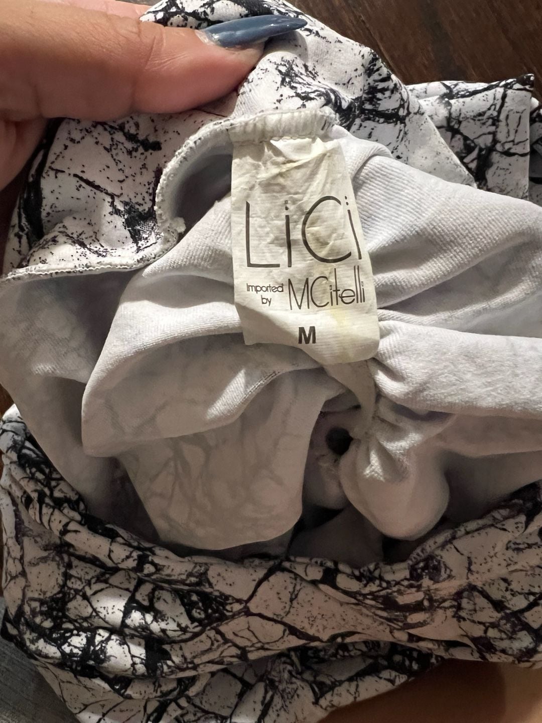 Lici Fit Leggings Size M Snake Print & Marble Print Lot of 2 5
