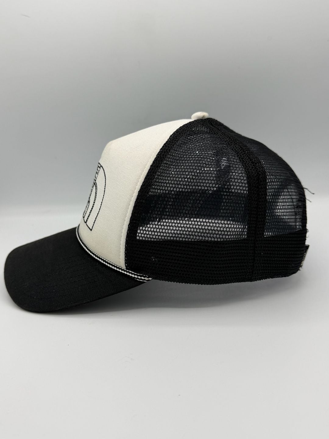 The North Face Trucker Hat Black White Rope Snapback Mesh Logo One Size 5