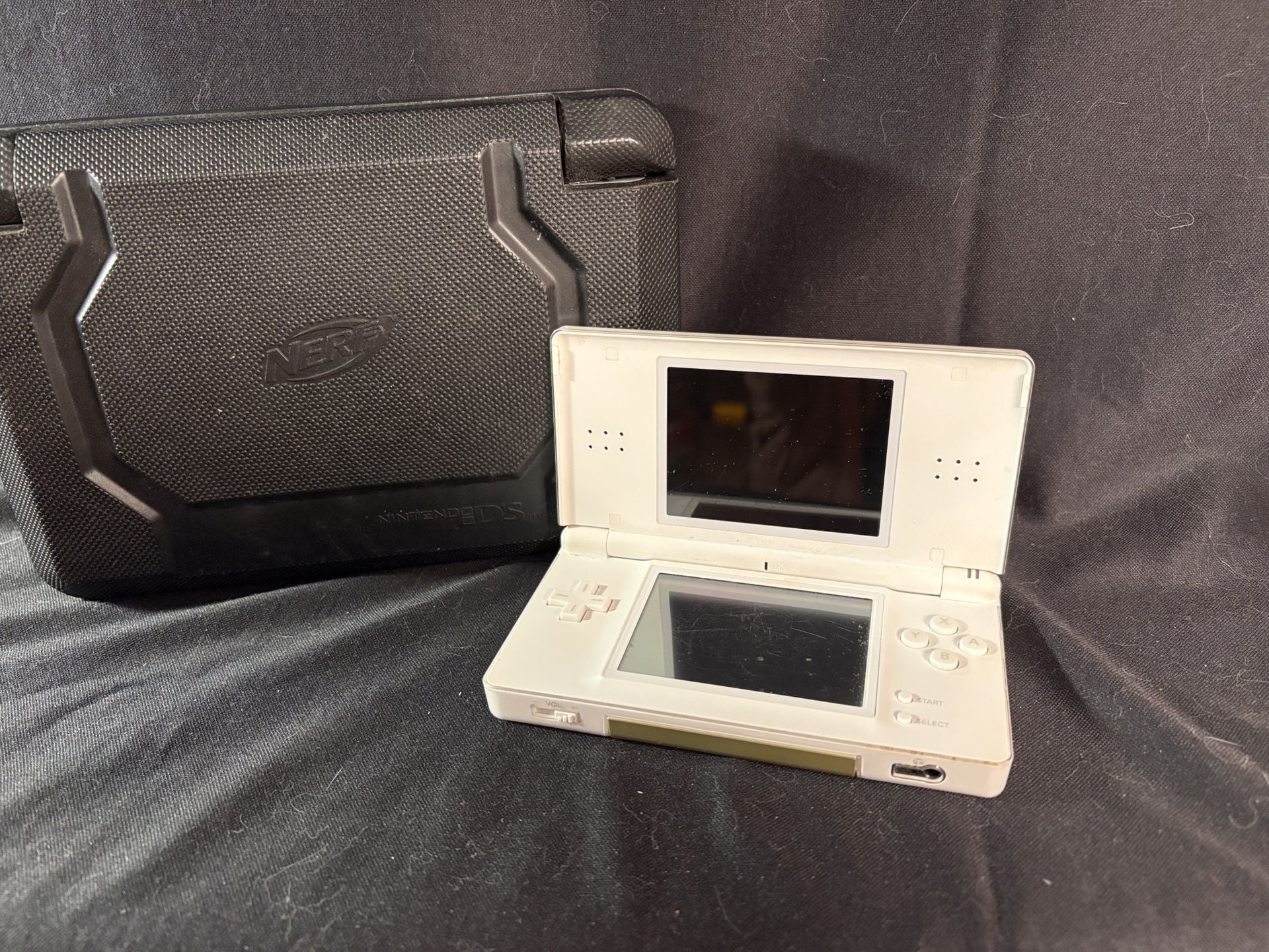 Nintendo DS Lite White Handheld System With Nerf Case 2