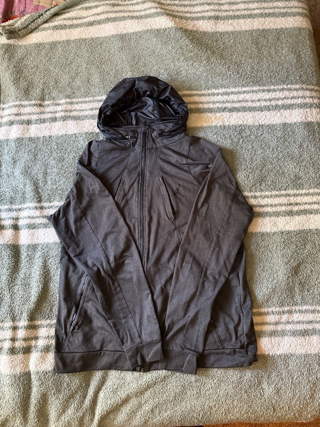 Jordan Dri-Fit Full Zip Hoodie Size XL Gray Jacket 2