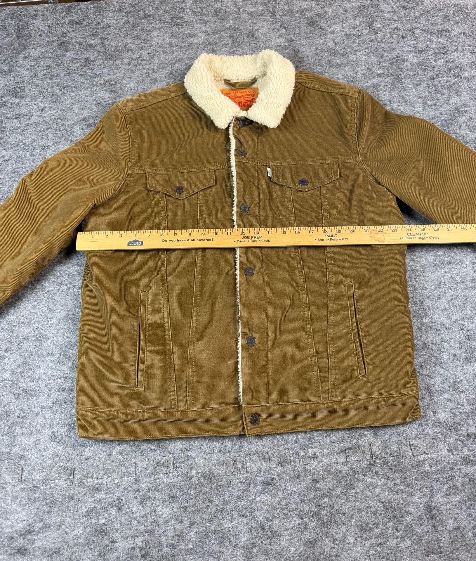 Levi's Sherpa Trucker Jacket Size XL Brown Corduroy 7