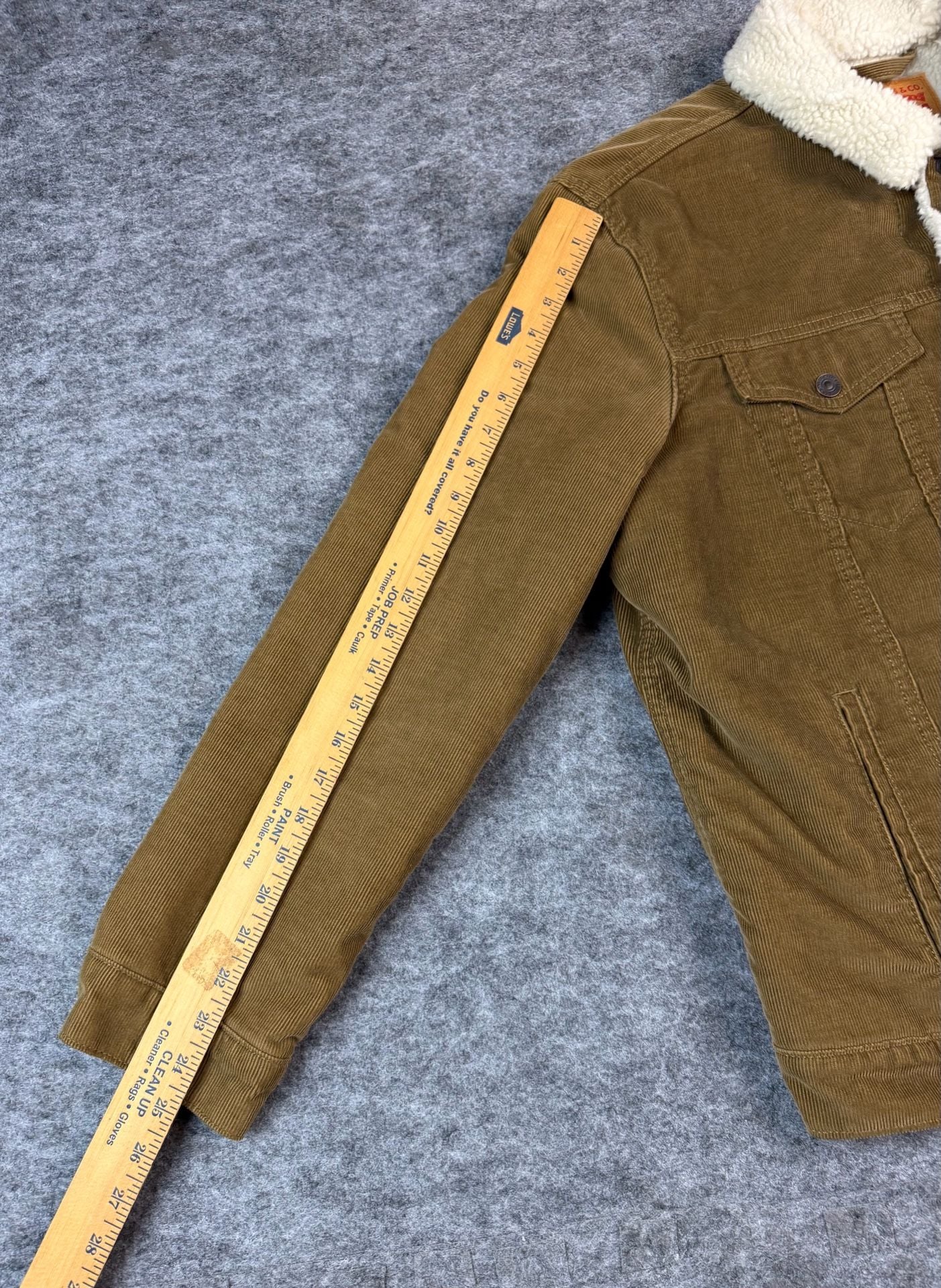 Levi's Sherpa Trucker Jacket Size XL Brown Corduroy 8